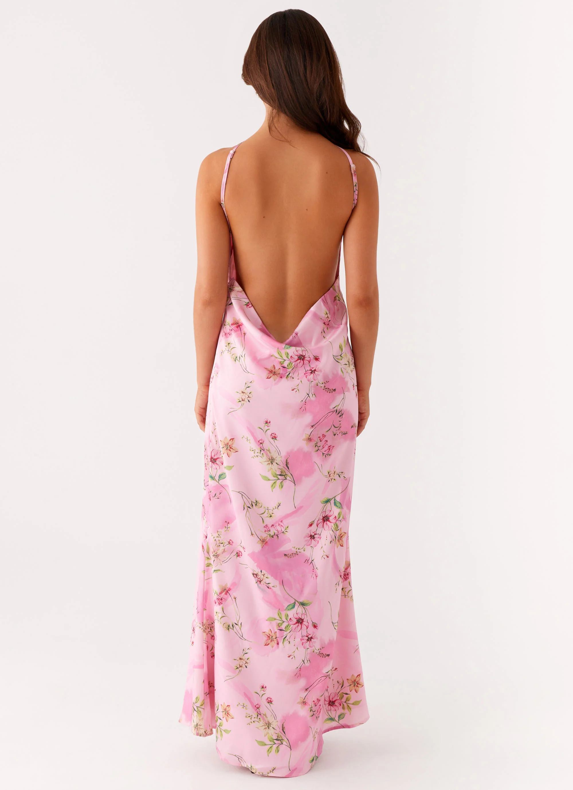 Pascal Maxi Dress - Pink Floral Print