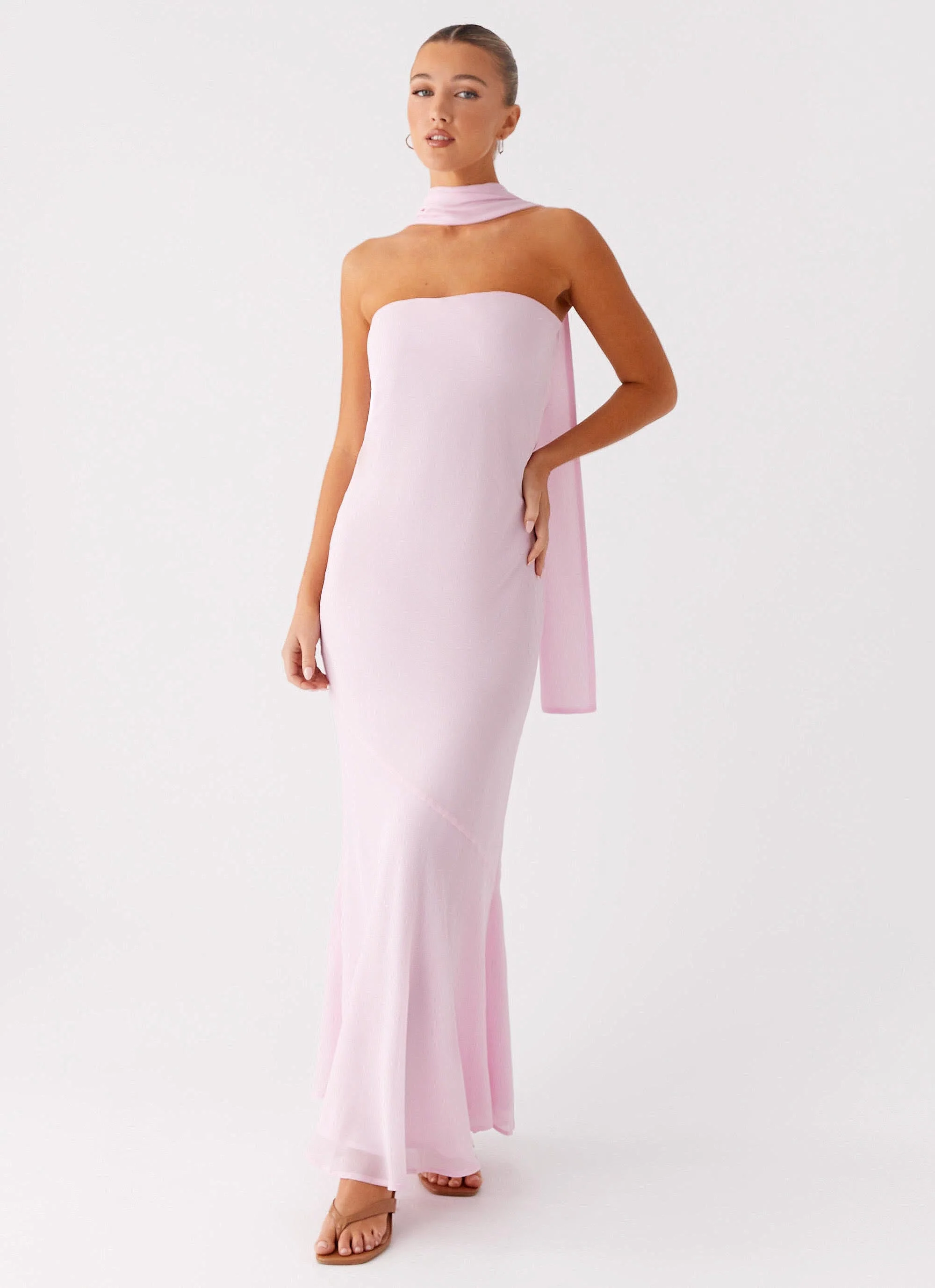 Under The Pagoda Maxi Dress - Pink