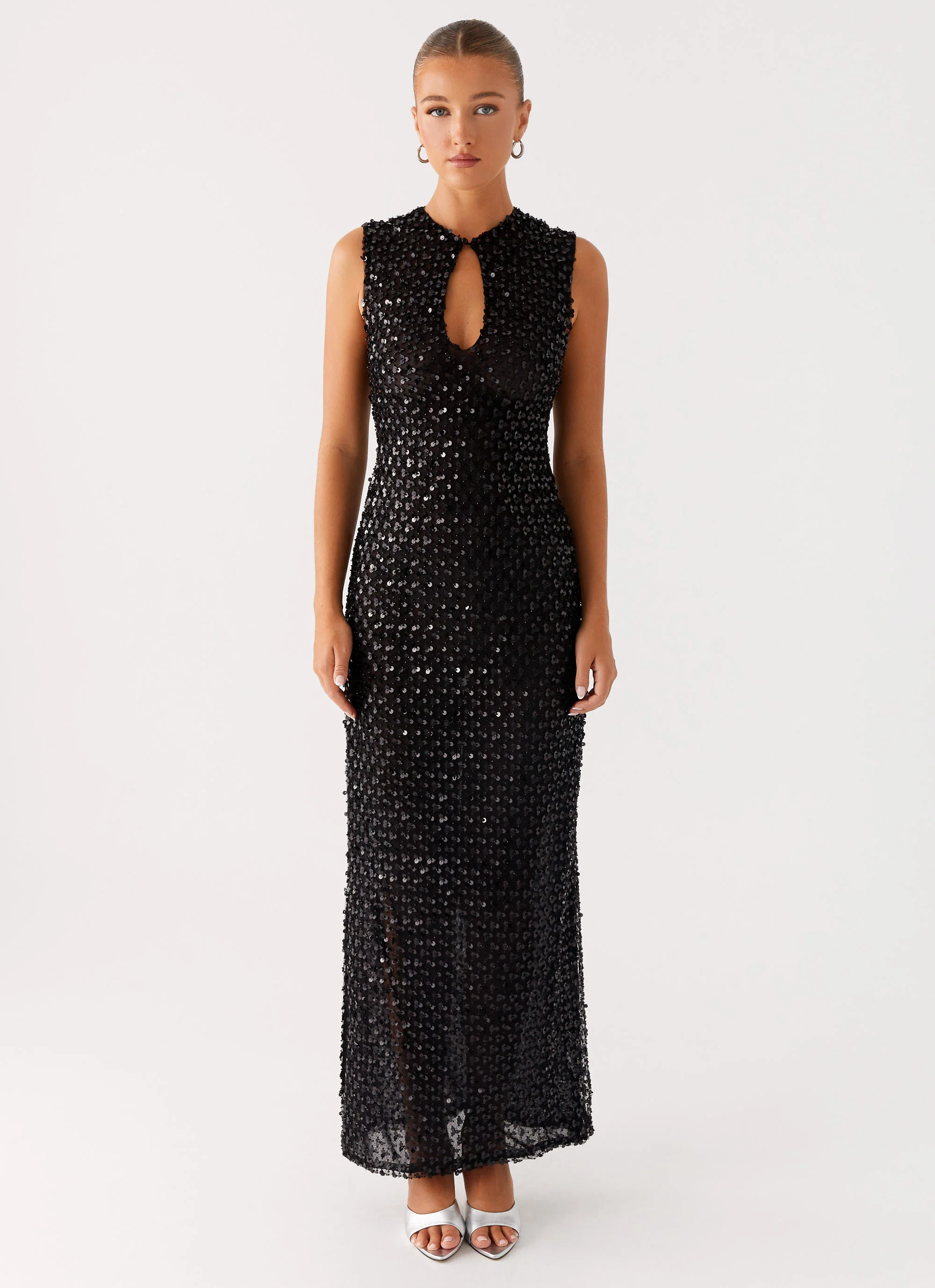 Kore Sequin Maxi Dress - Black