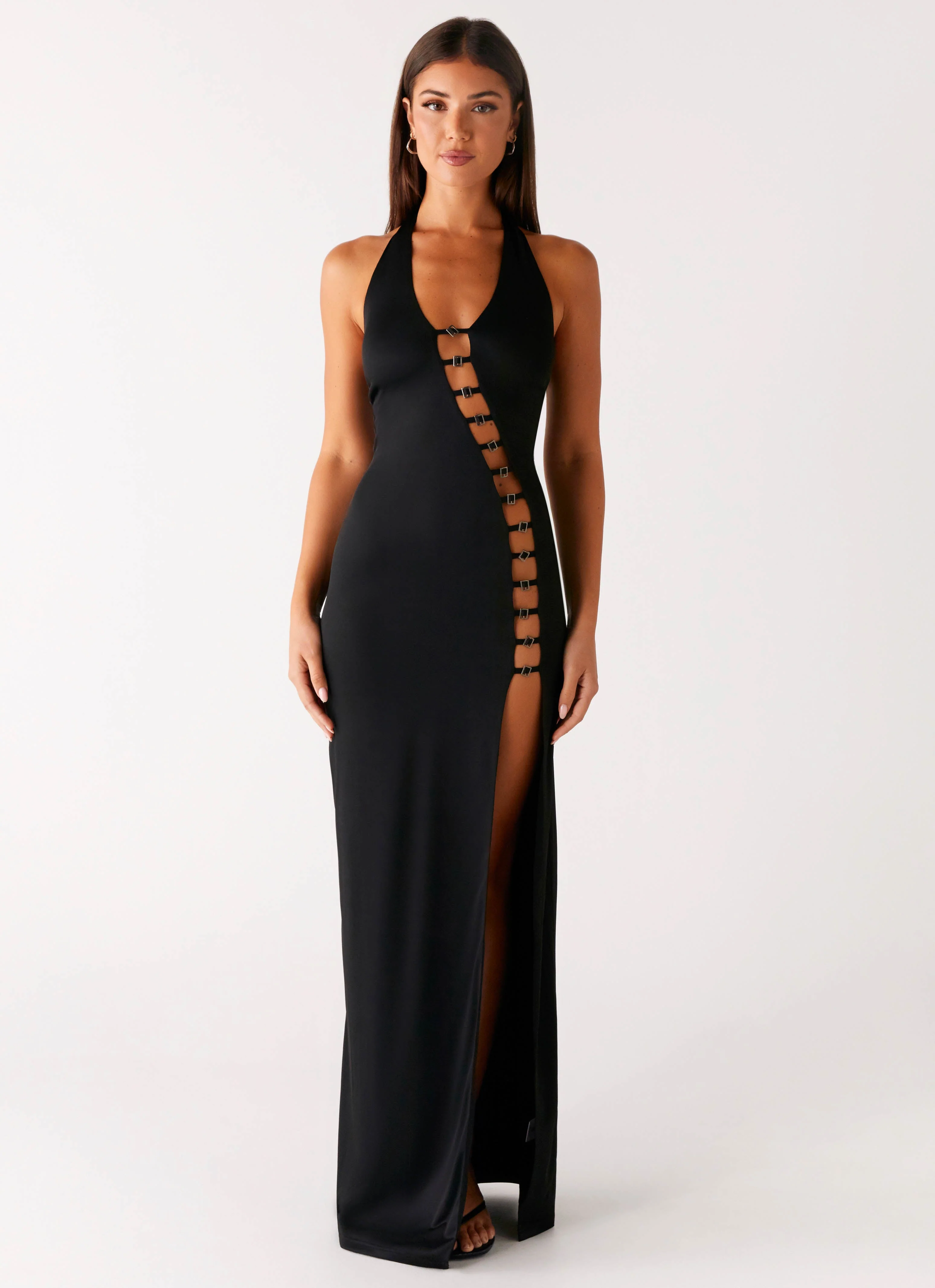 Midnight Dreams Maxi Dress - Black