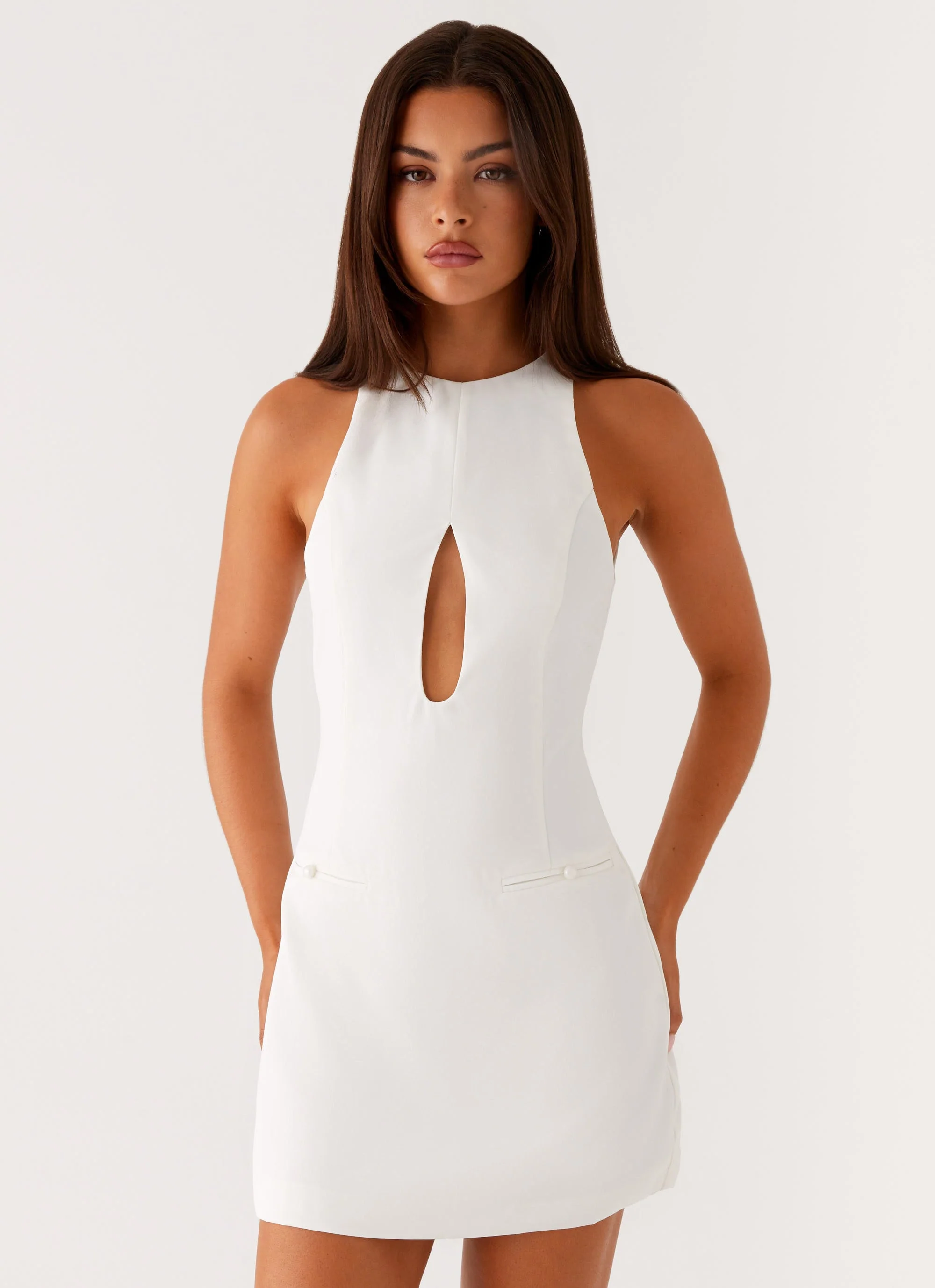 Stacy Mini Dress - White