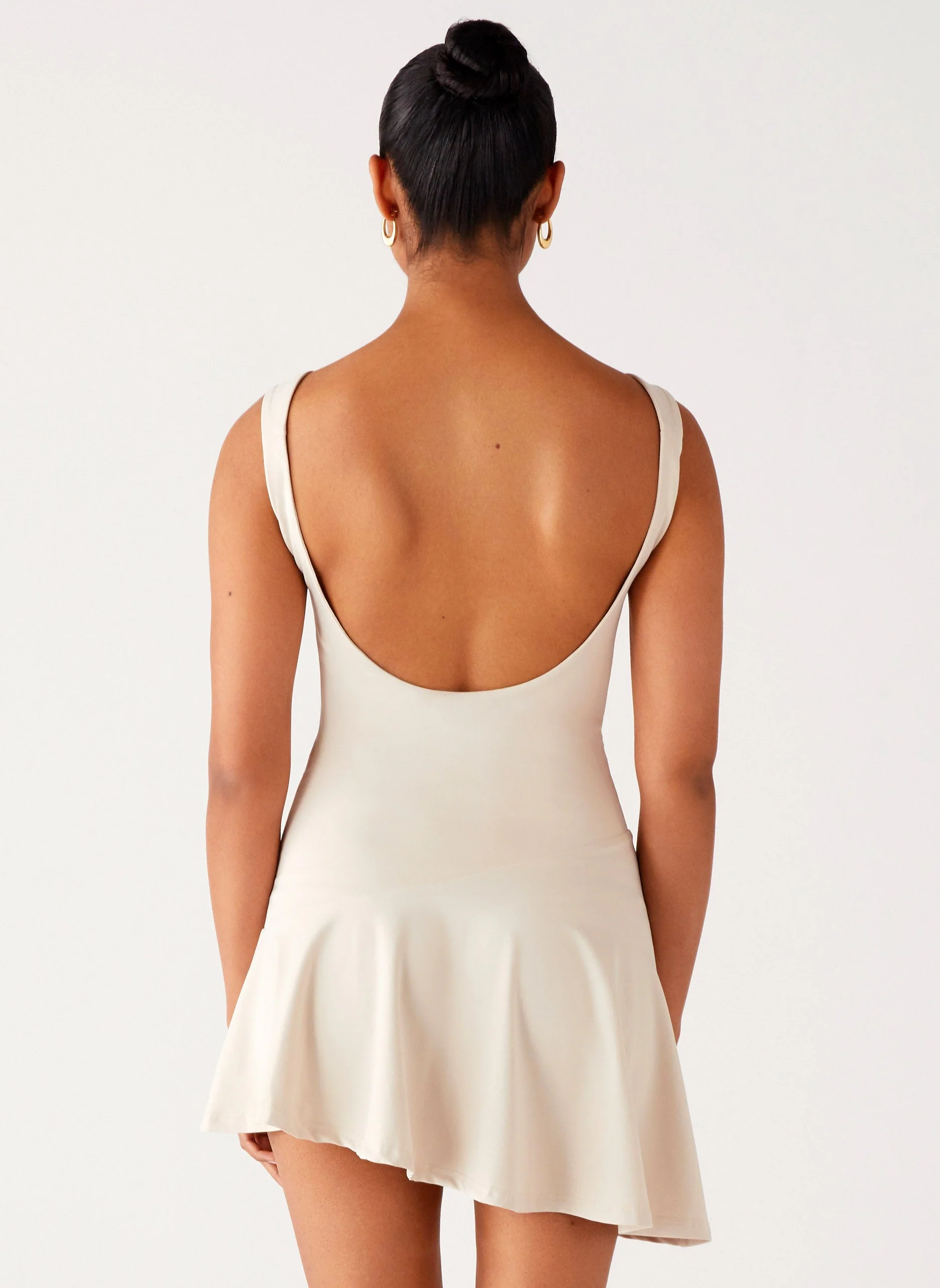 Dune Whisper Mini Dress - Ivory