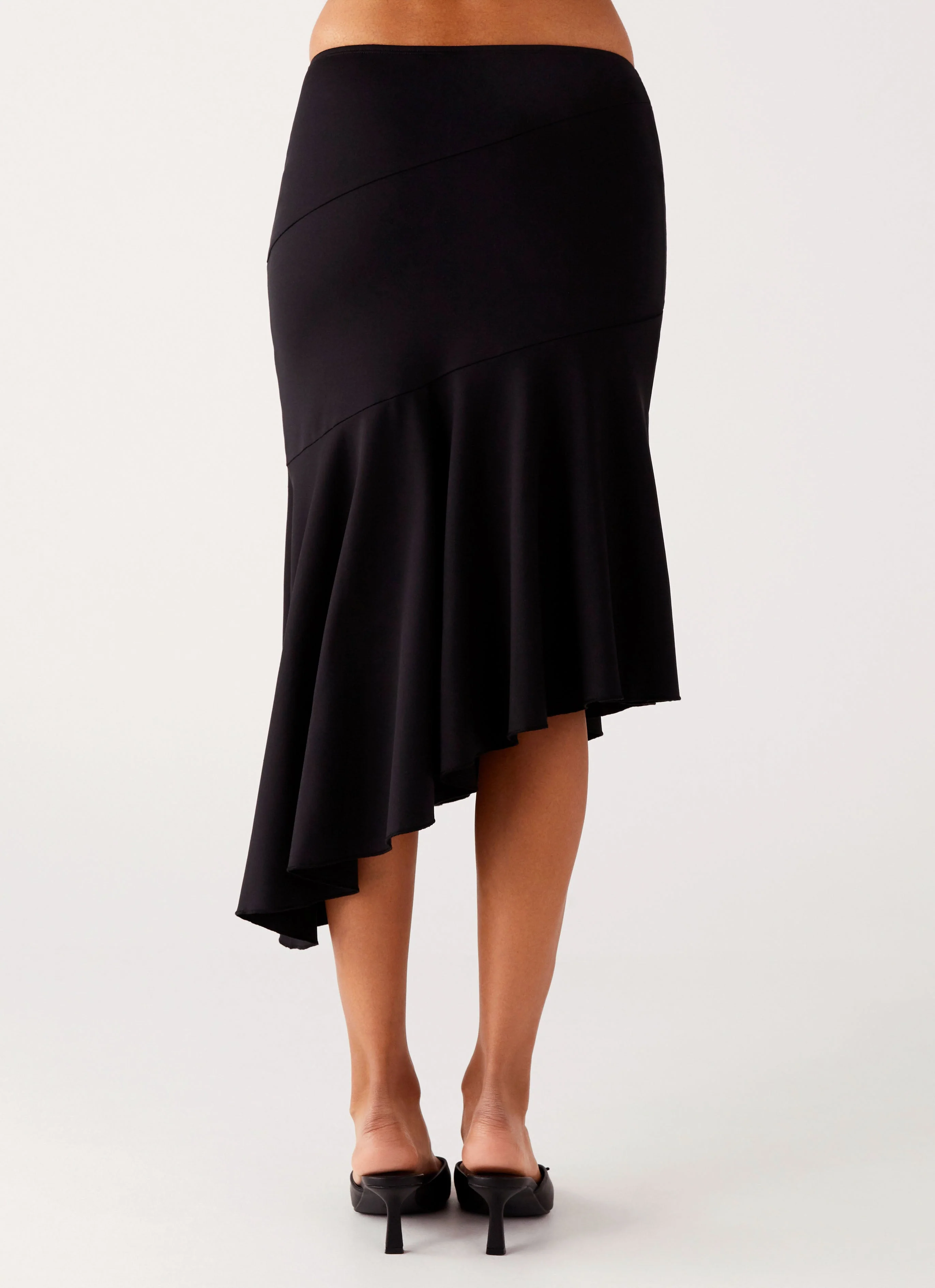 Wonderlust Midi Skirt - Black