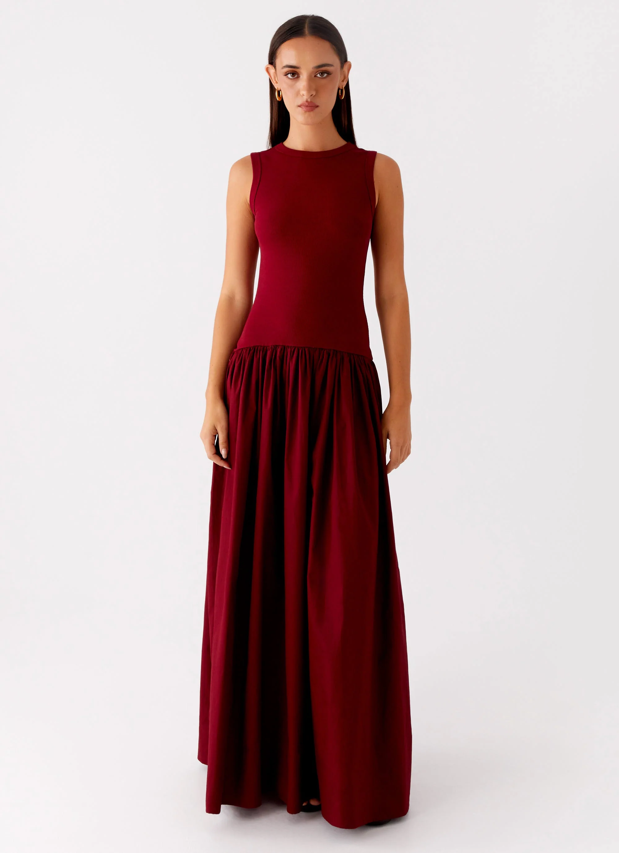 Shivani Maxi Dress - Maroon
