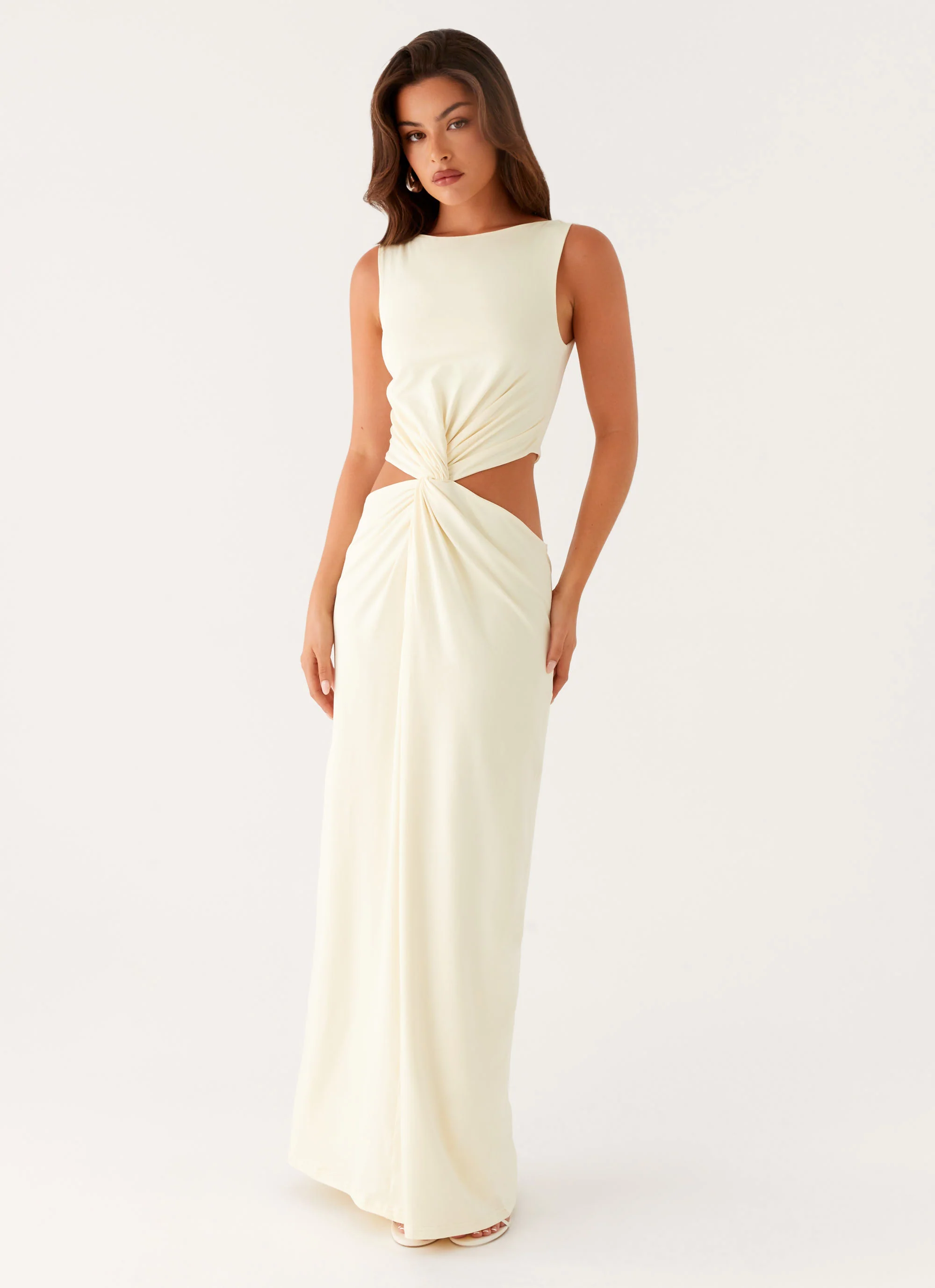 Lilabelle Twist Maxi Dress - Yellow