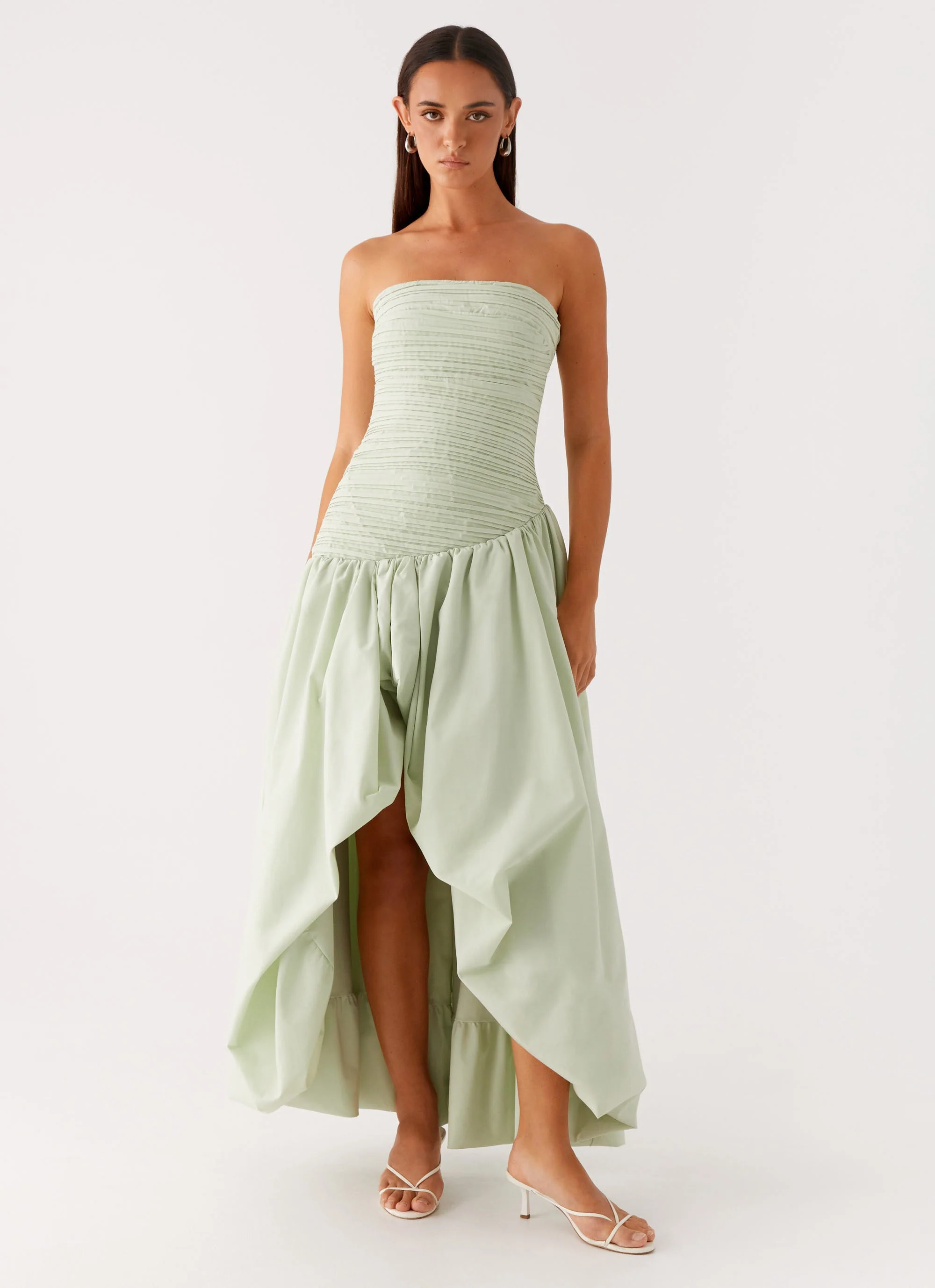 Misa Bubble Maxi Dress - Mint