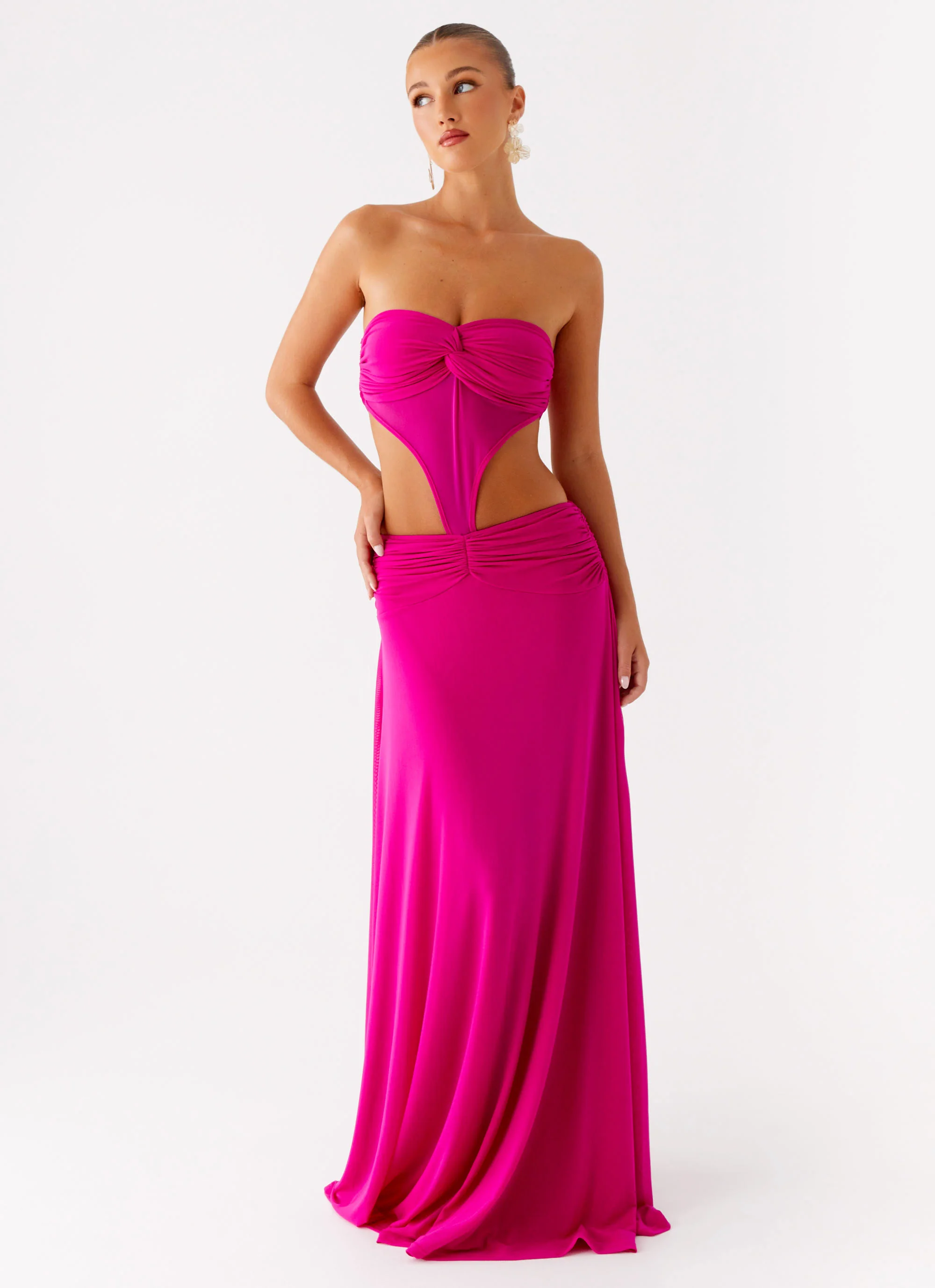 Carlene Maxi Dress - Fuchsia