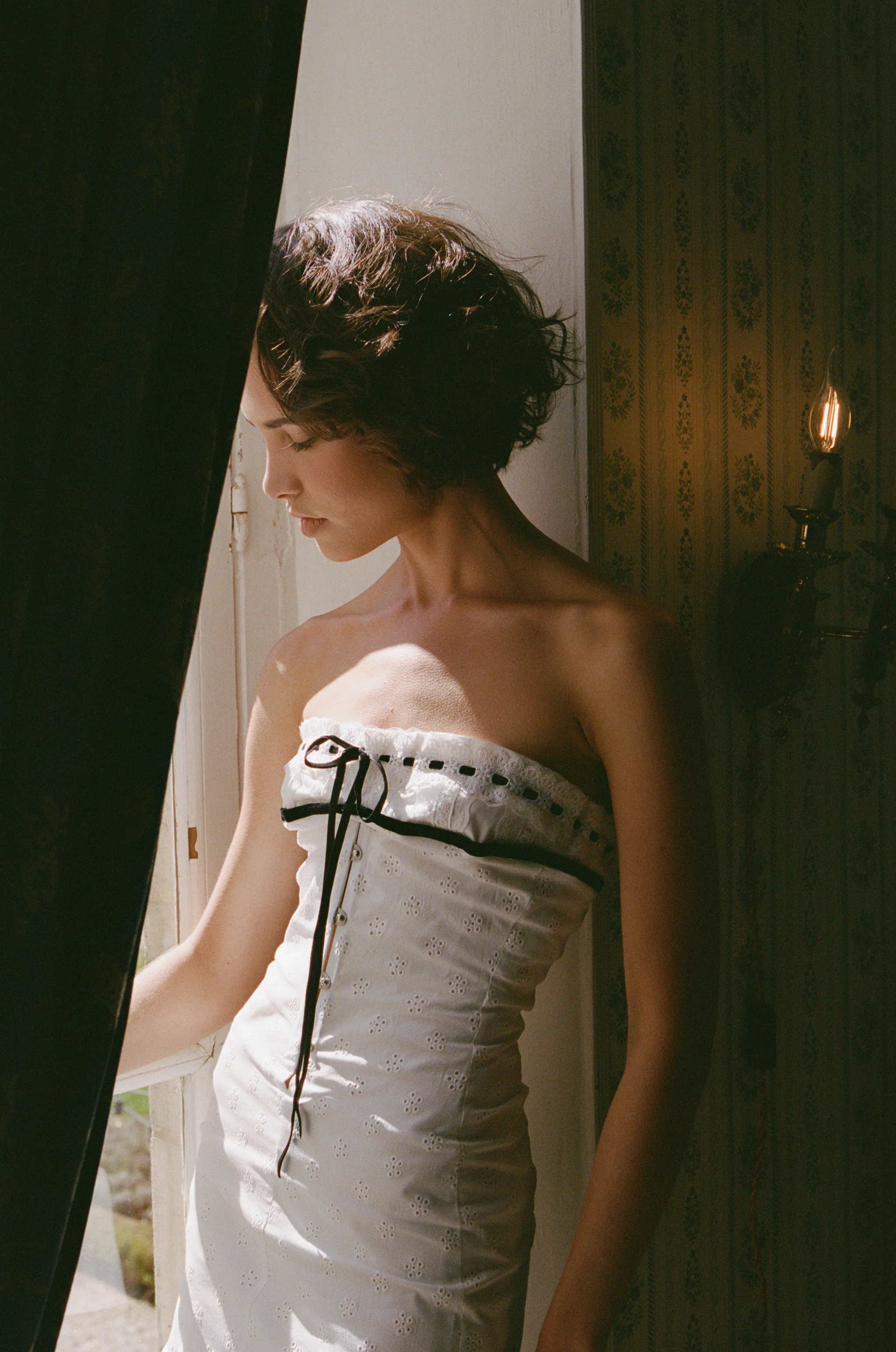 Sabrin Dress | White Embroidery