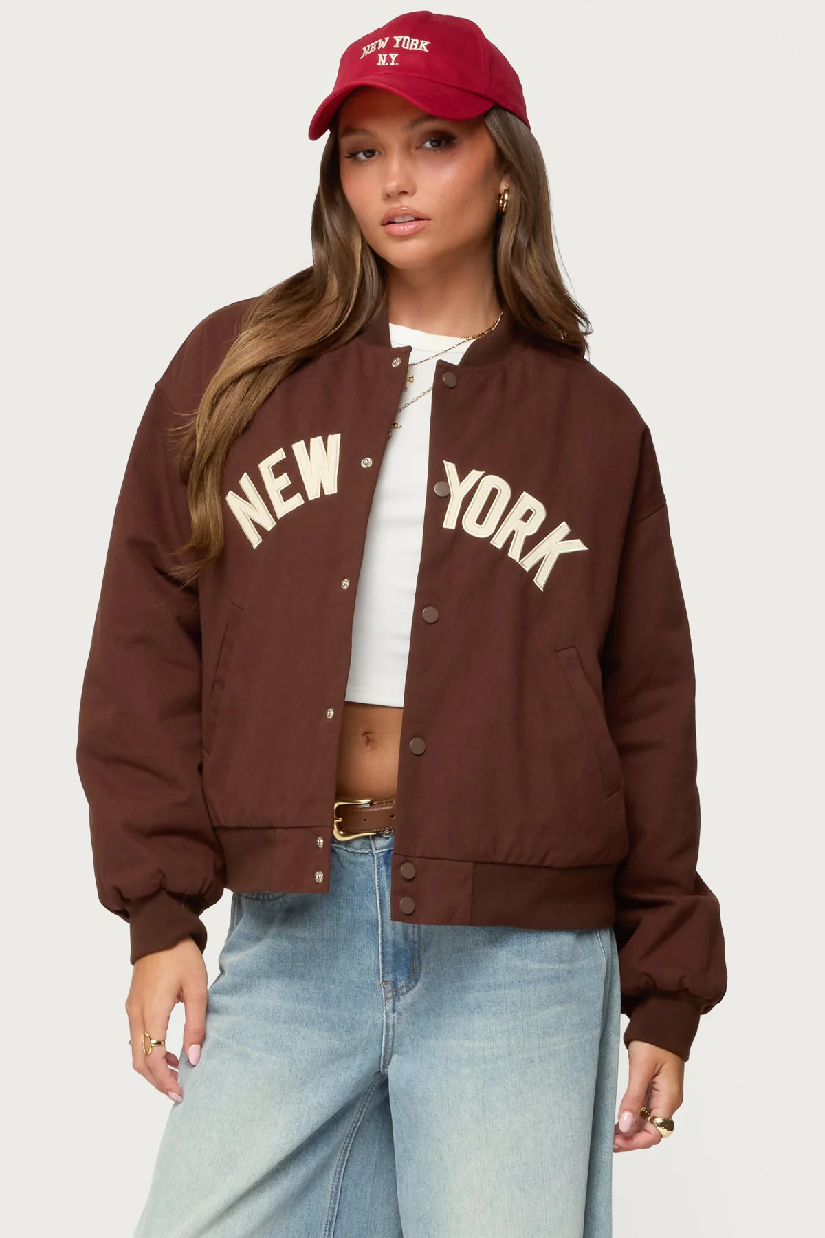 Big Apple Oversized Bomber Jacket