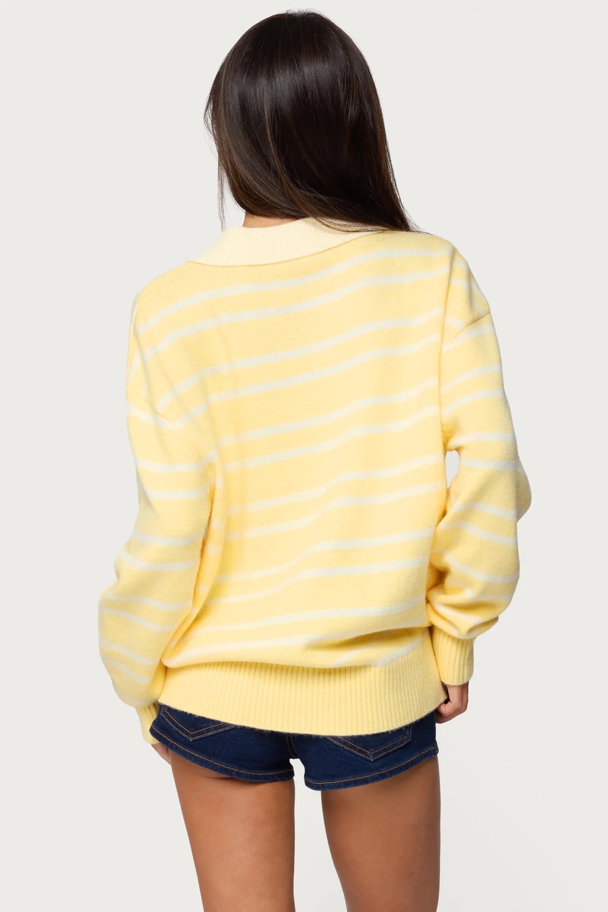 Rilynn Striped Polo Sweater