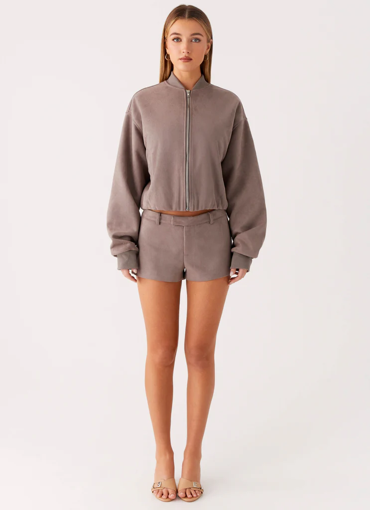 Thats Chill Bomber Jacket - Grey