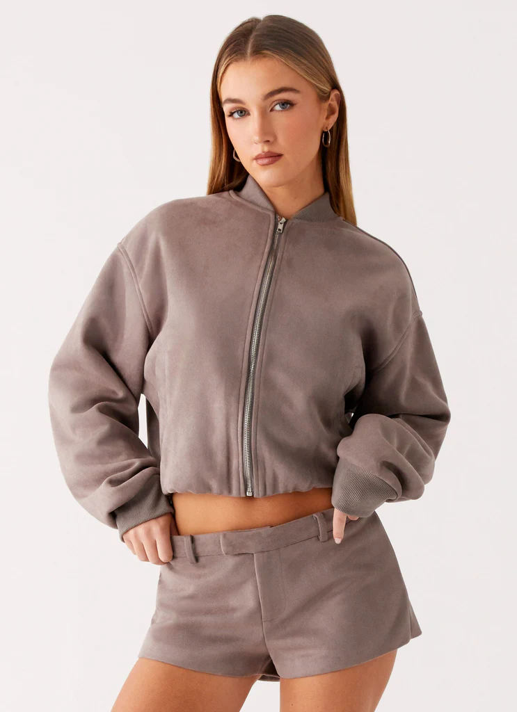 Thats Chill Bomber Jacket - Grey