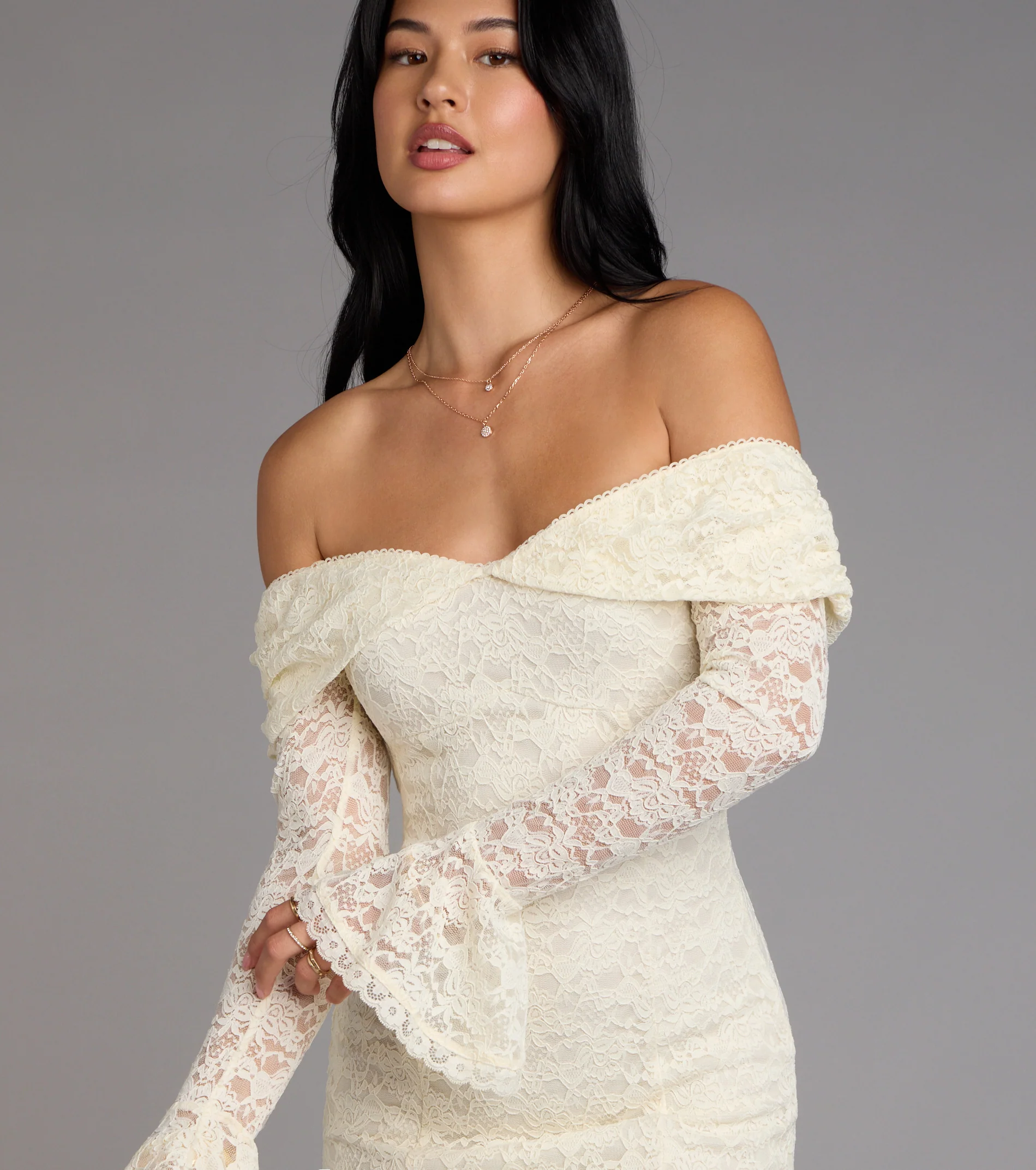 Forever Romantic Lace Mini Dress