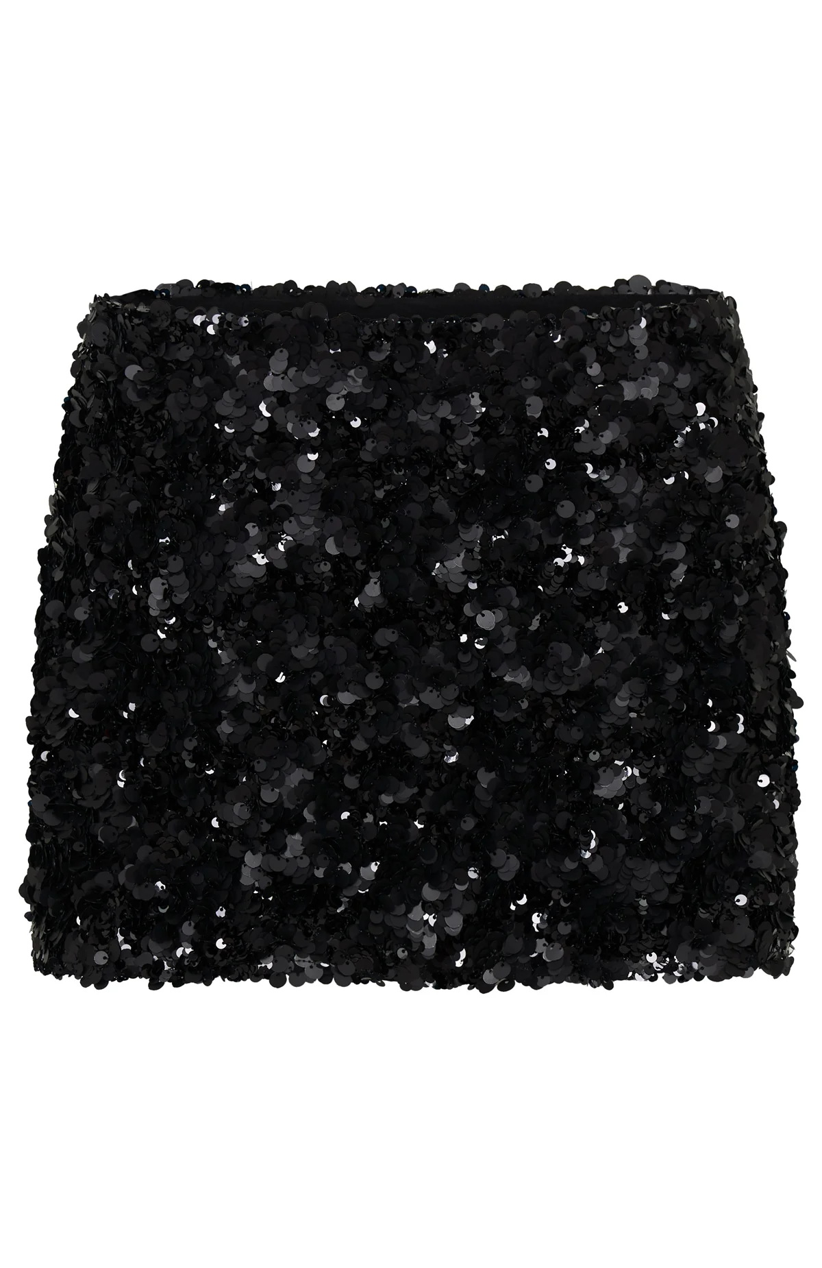 Party Mode Sequin Mini Skirt Black