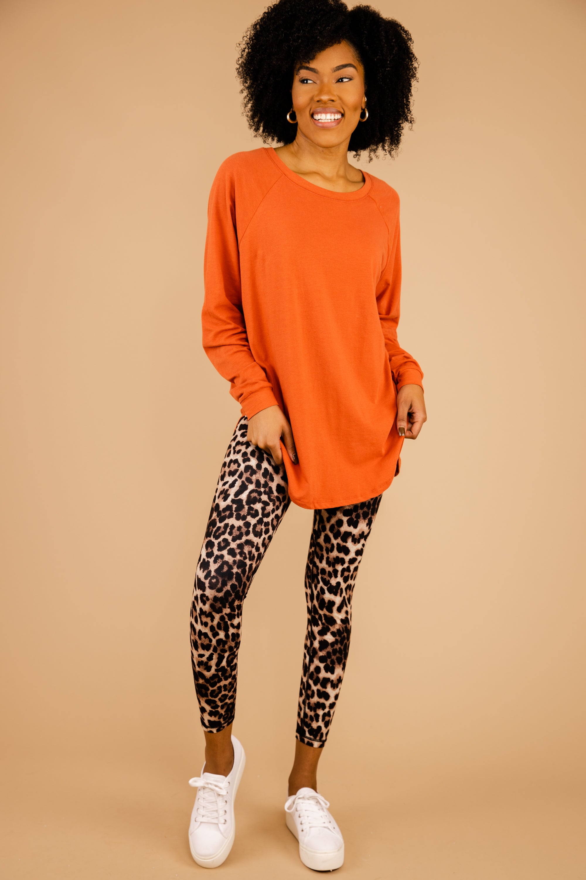 CHIRNAISHOP - Easy Like Sunday Rust Orange Tunic