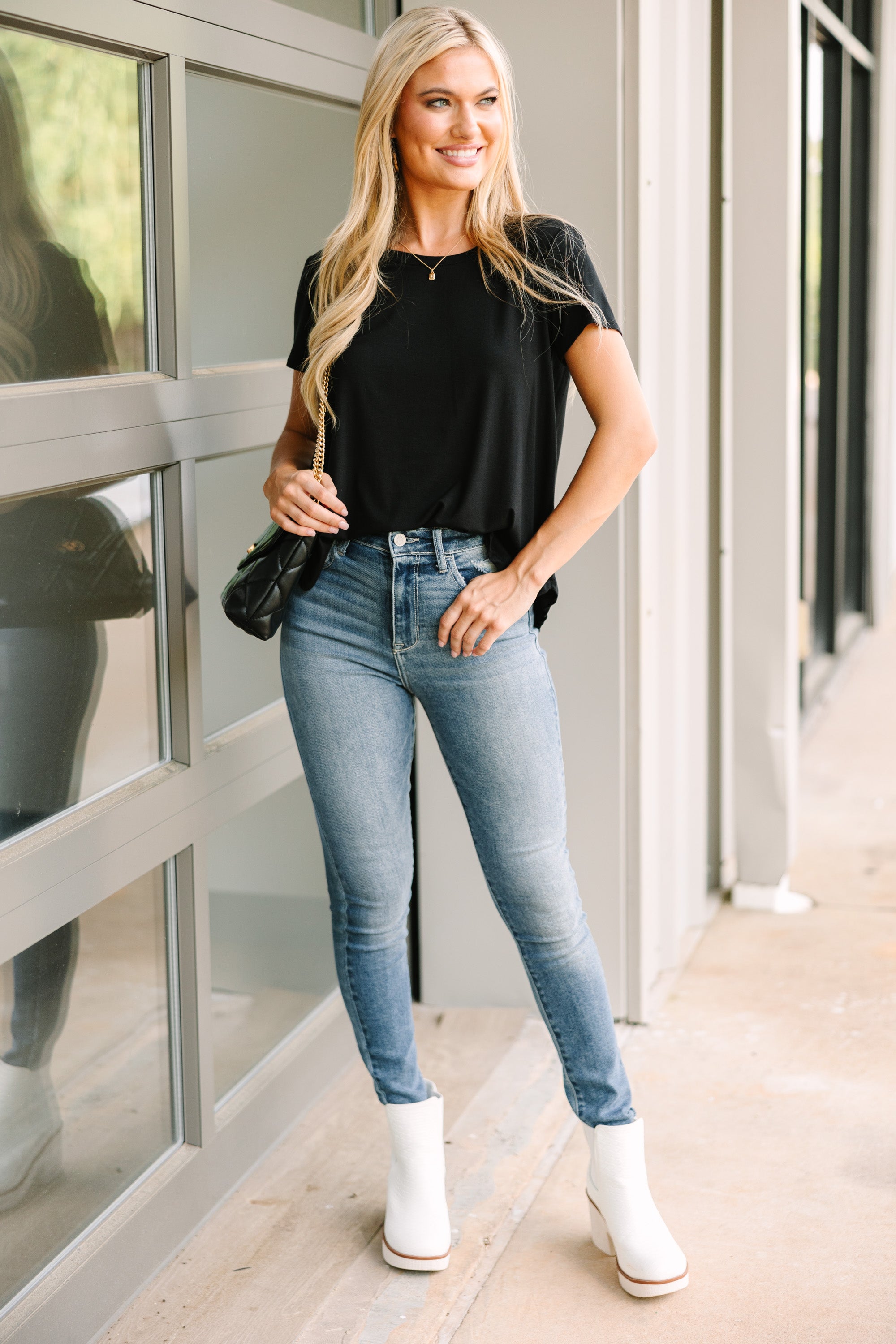 CHIRNAISHOP - Let's Meet Later Black Top