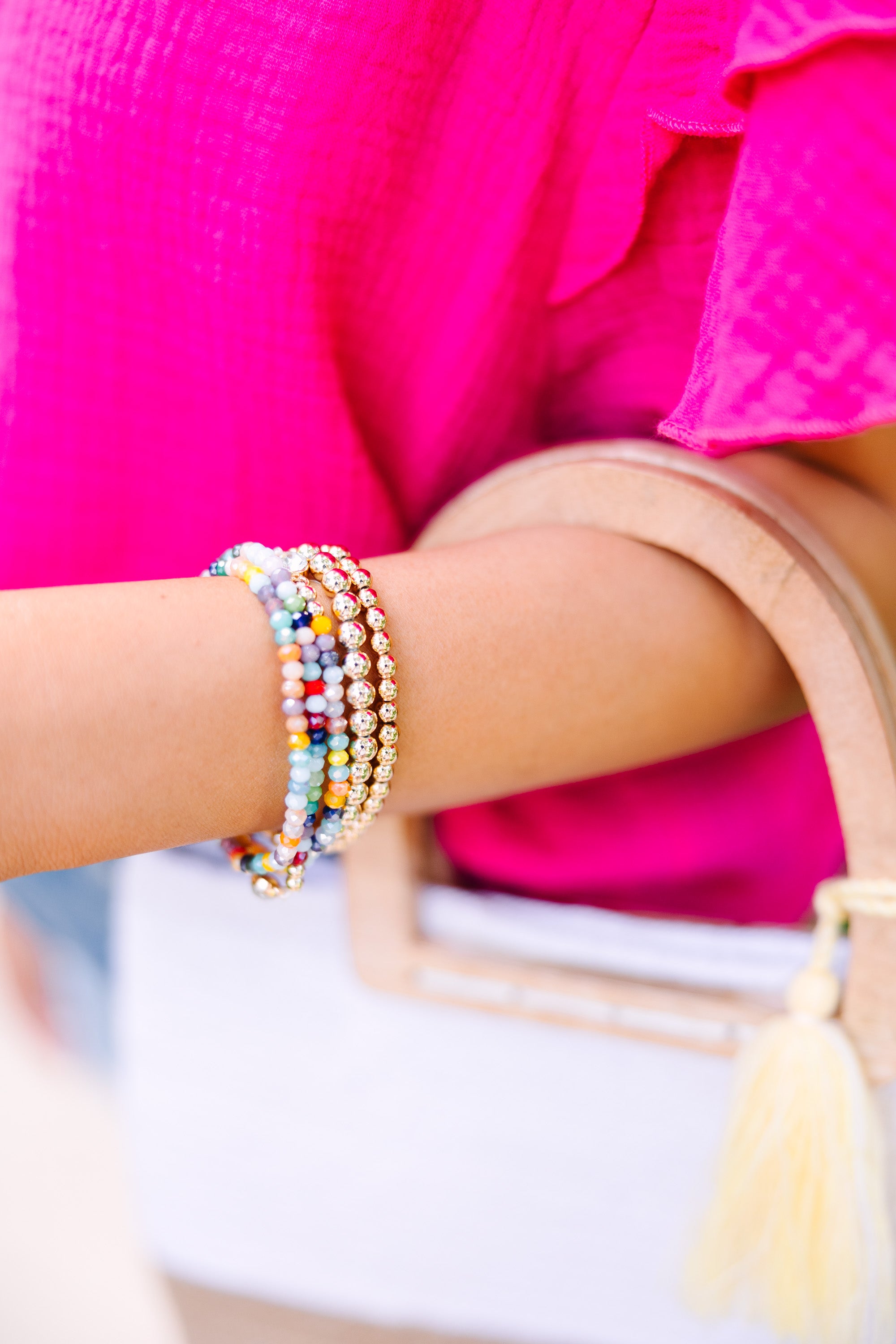 CHIRNAISHOP - Keep You There Gold Beaded Bracelet Set