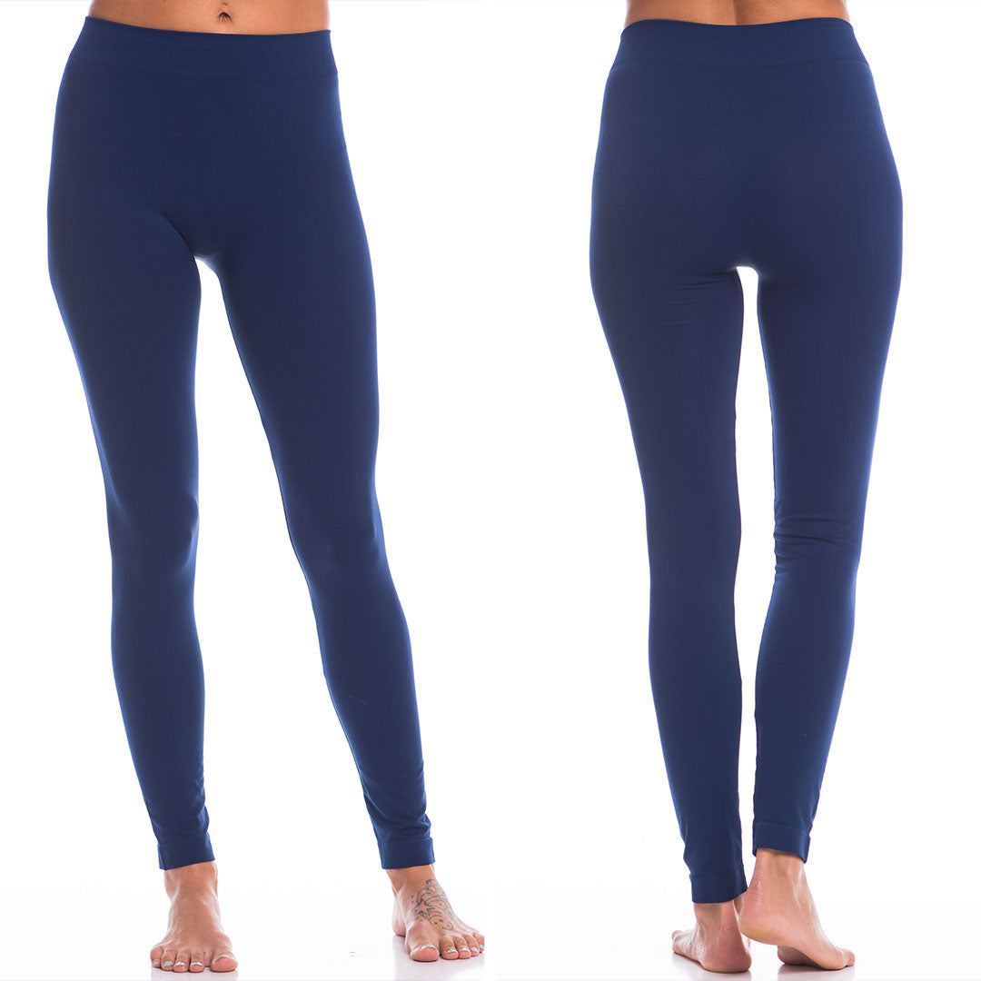CHIRNAISHOP - Lovable Navy Blue Long Leggings