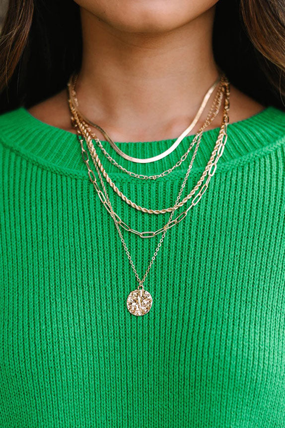 CHIRNAISHOP - Get To Know You Gold Layered Necklace