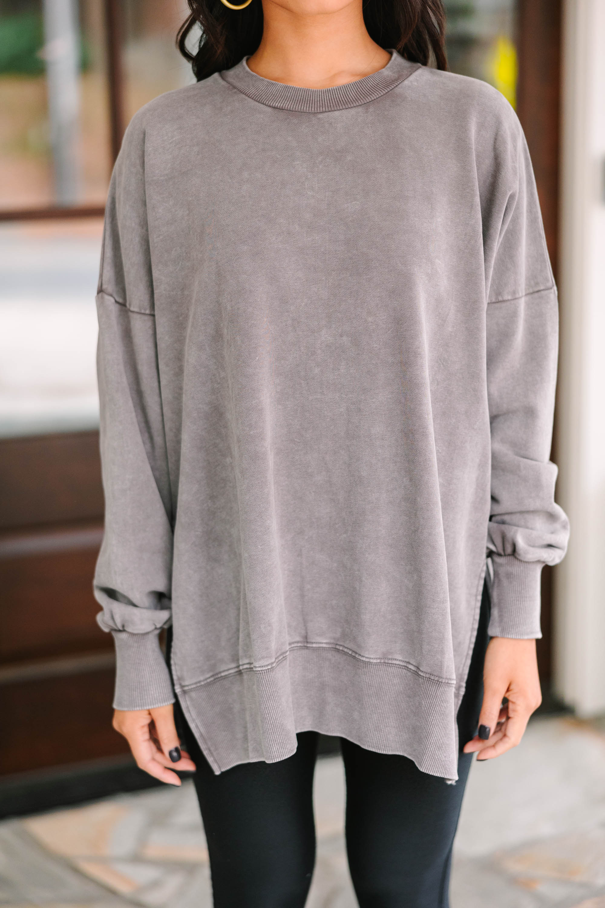 CHIRNAISHOP - The Slouchy Gray Pullover