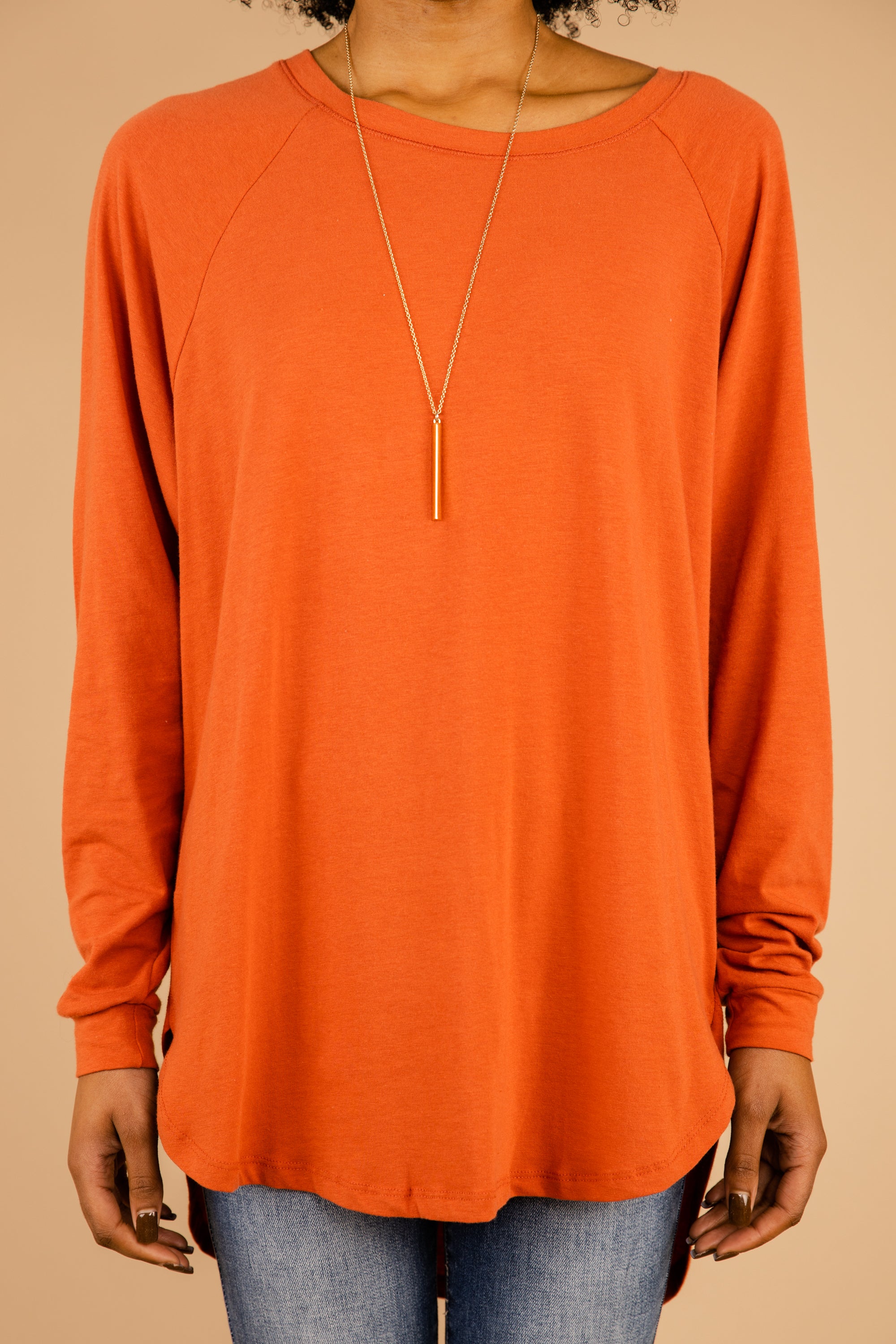 CHIRNAISHOP - Easy Like Sunday Rust Orange Tunic