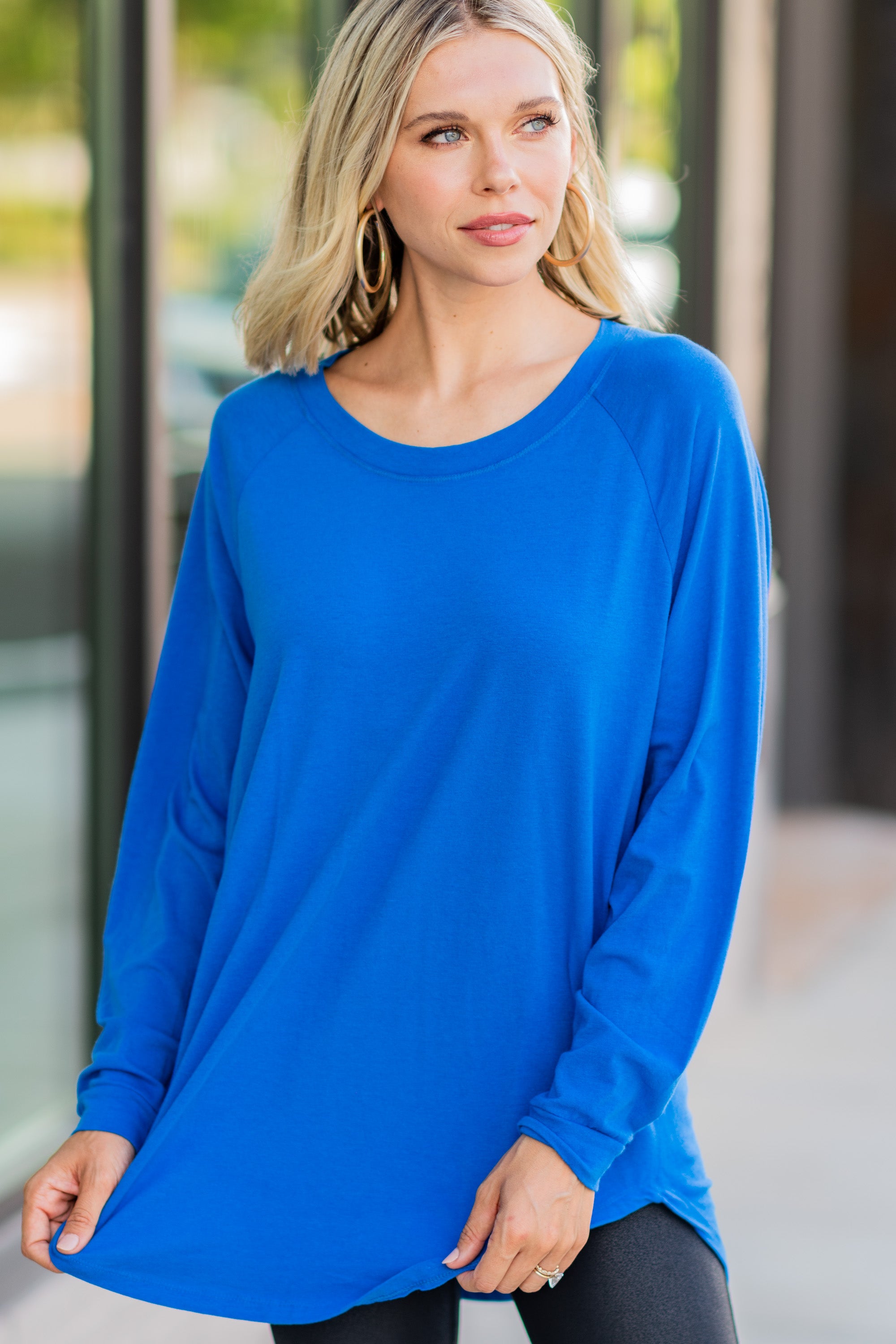 CHIRNAISHOP - Easy Like Sunday Cobalt Blue Tunic