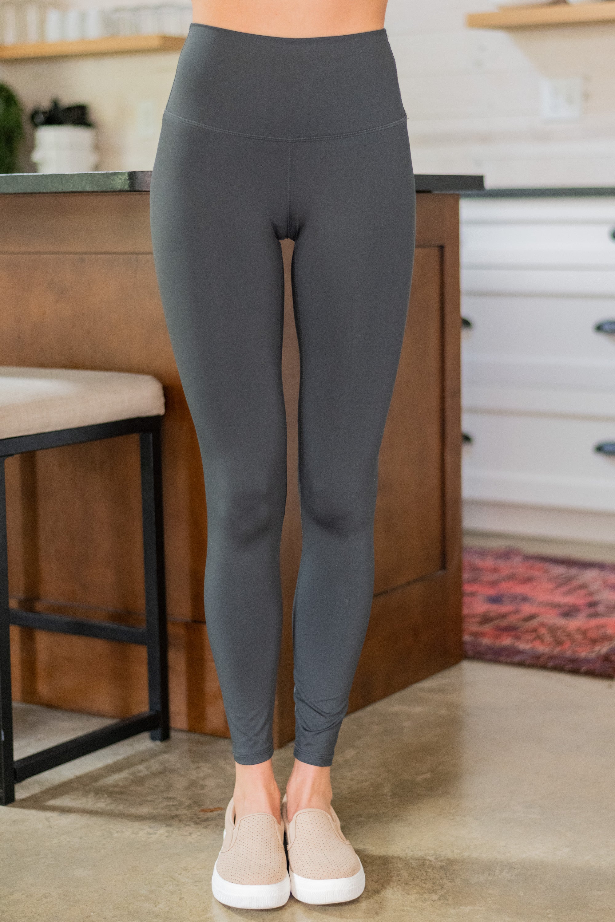 CHIRNAISHOP - Feel The Energy Graphite Gray Leggings