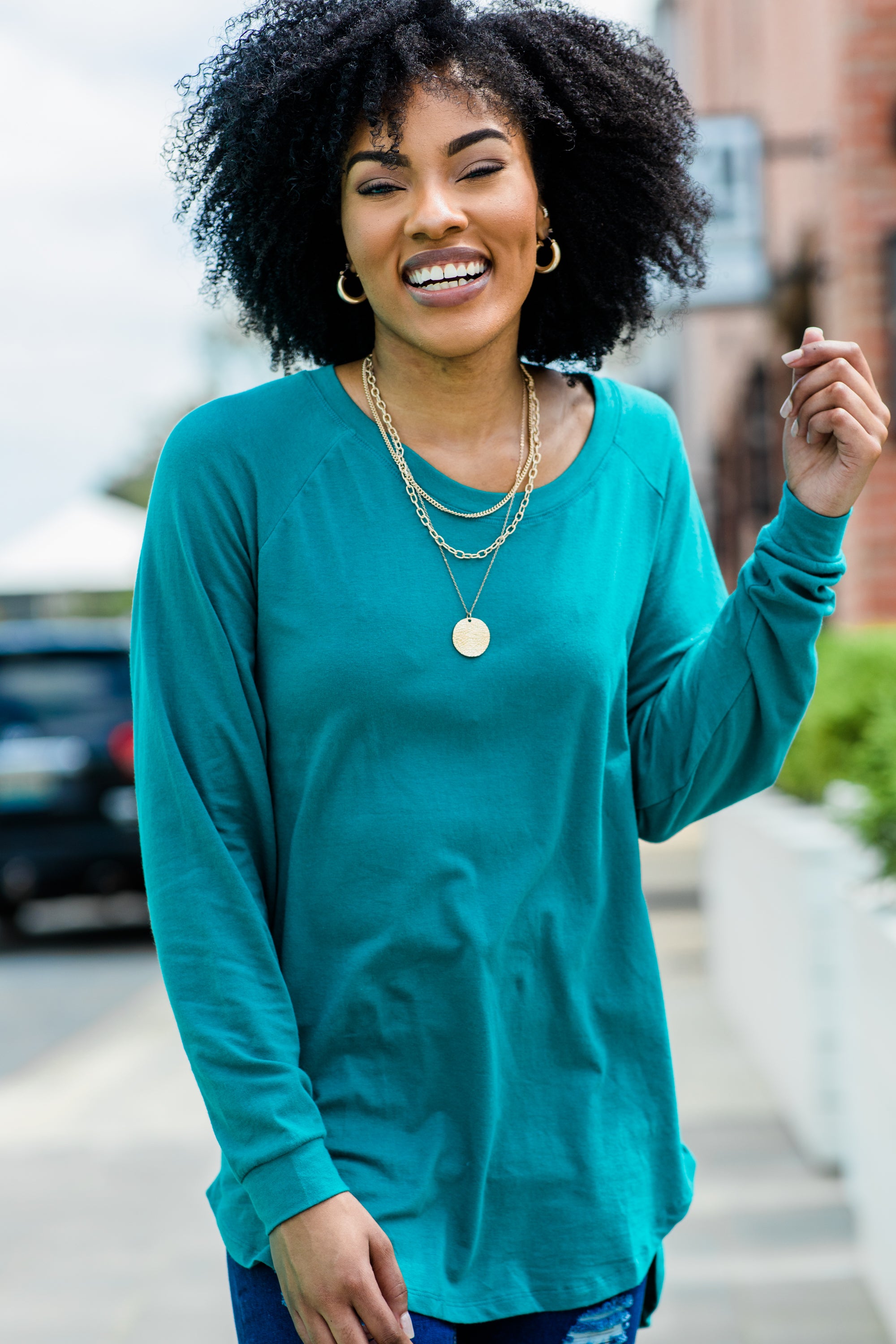 CHIRNAISHOP - Easy Like Sunday Emerald Green Tunic