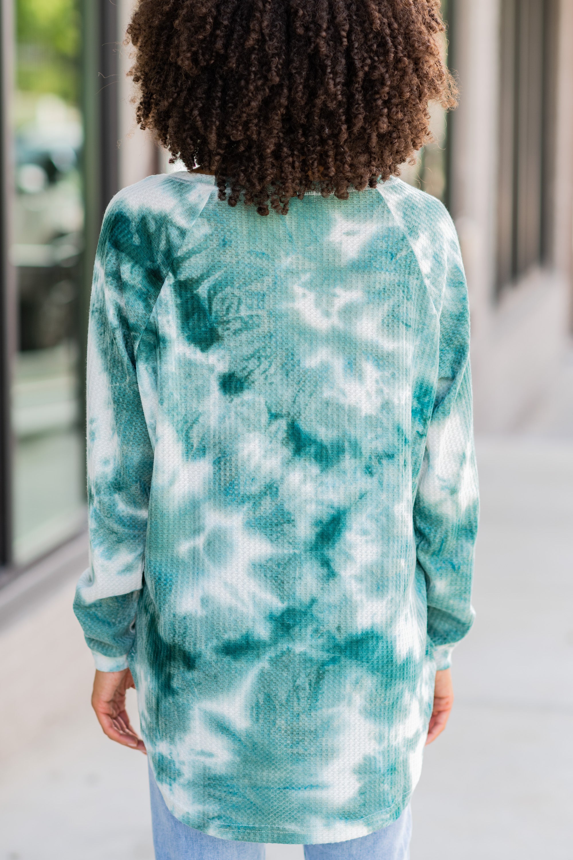 CHIRNAISHOP - Easy Like Sunday Olive Green Tie Dye Tunic