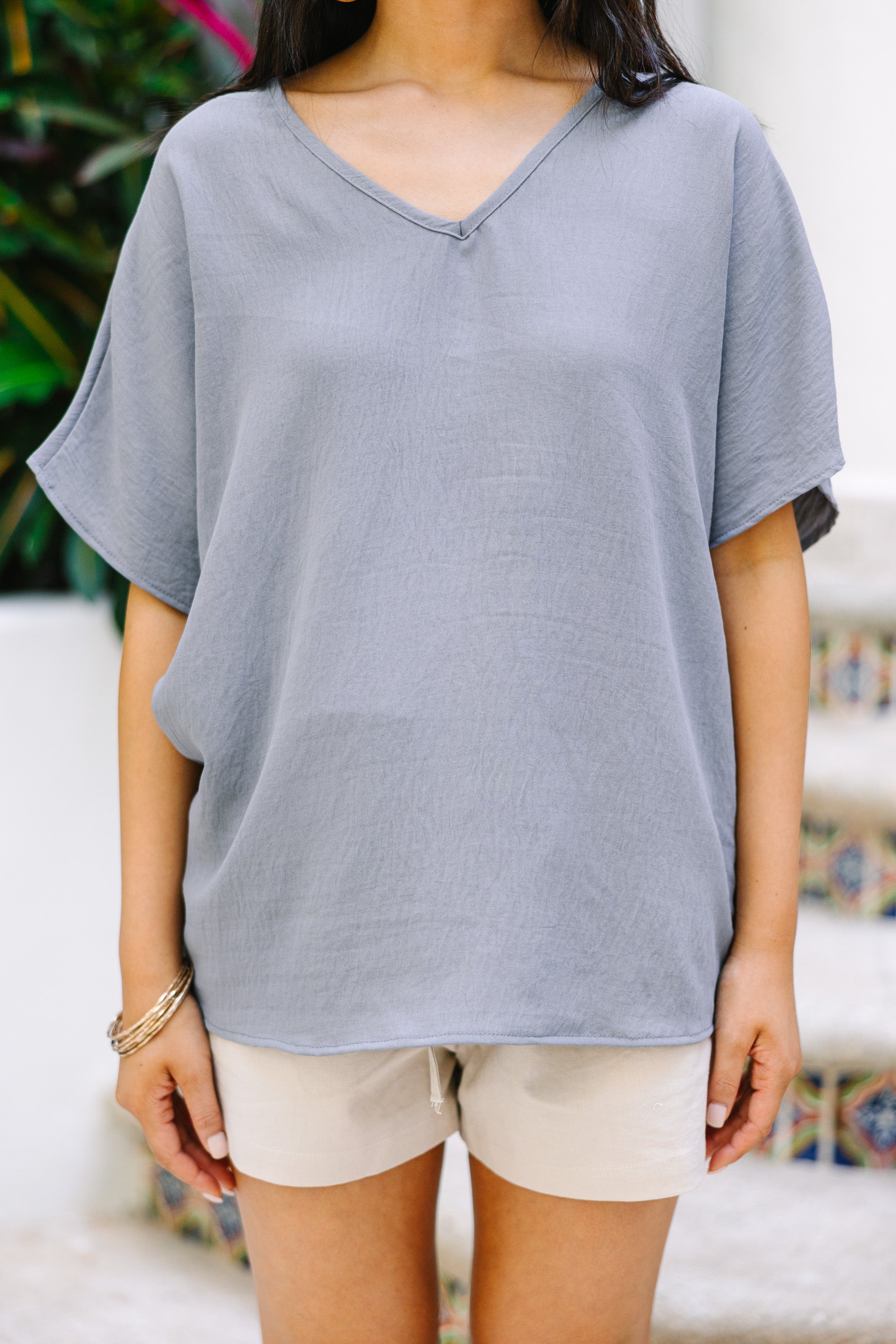 CHIRNAISHOP - Don't Wait Gray Classic Top