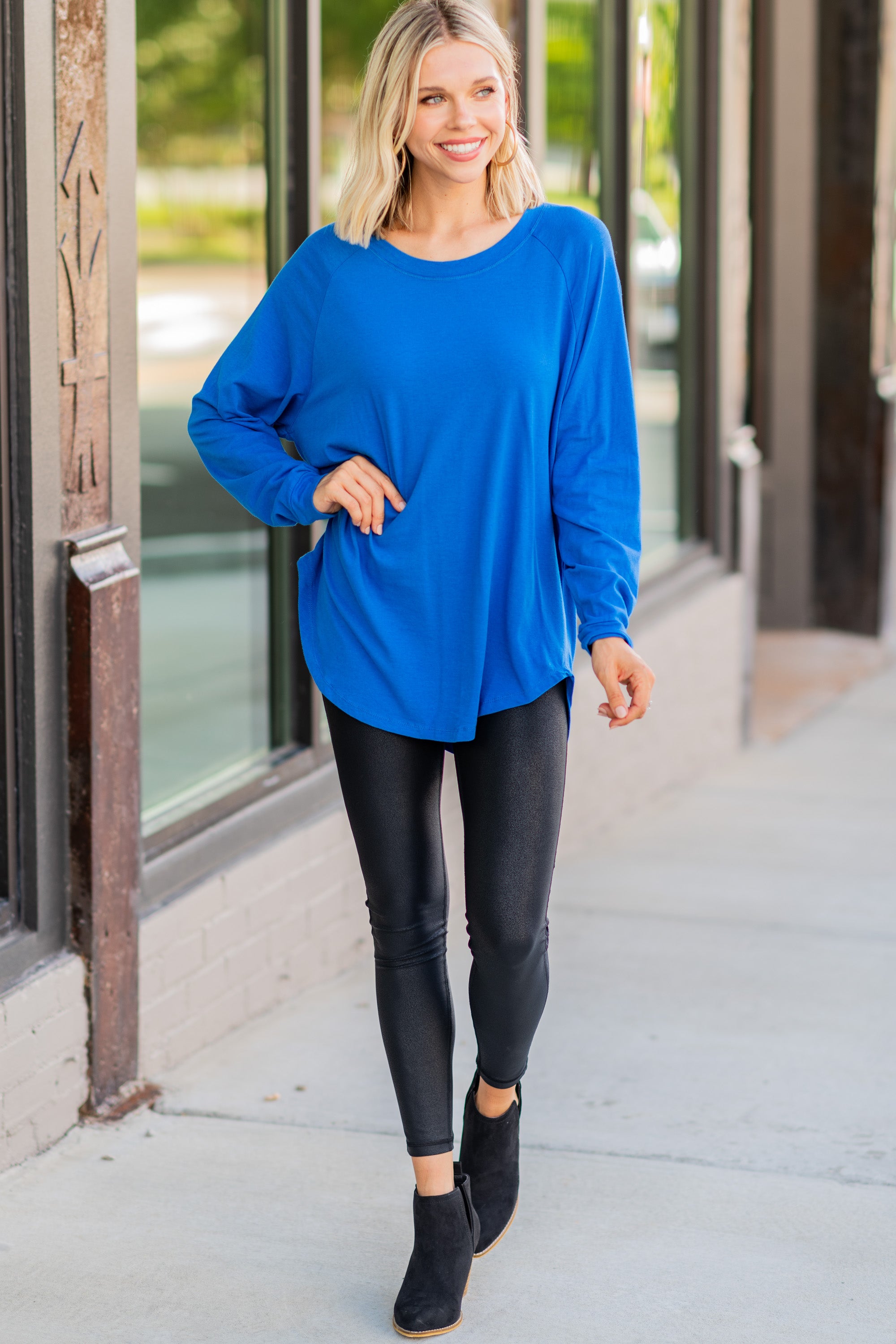 CHIRNAISHOP - Easy Like Sunday Cobalt Blue Tunic