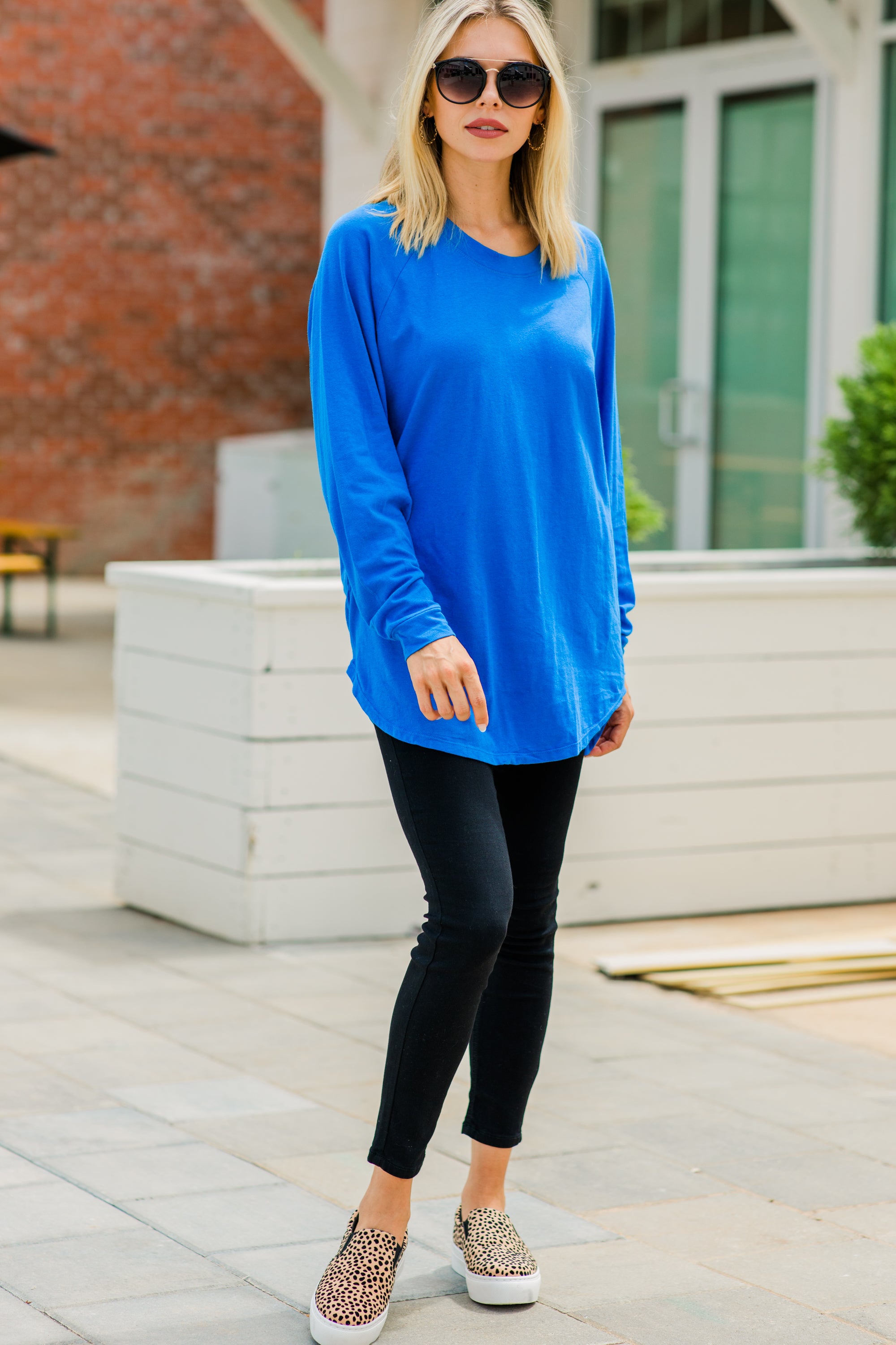 CHIRNAISHOP - Easy Like Sunday Cobalt Blue Tunic