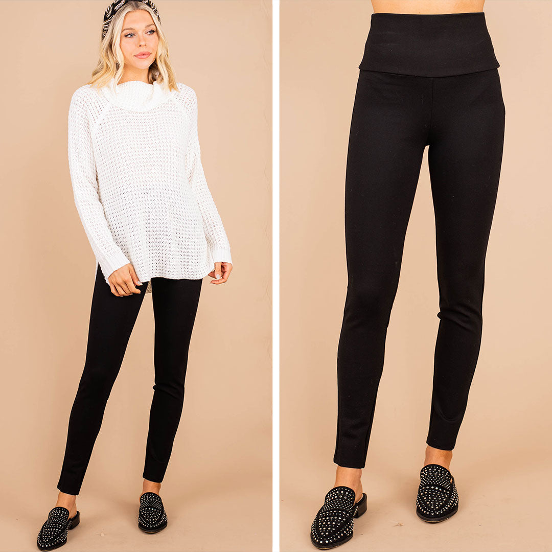 CHIRNAISHOP - Not Like The Rest Black Ponte Pants