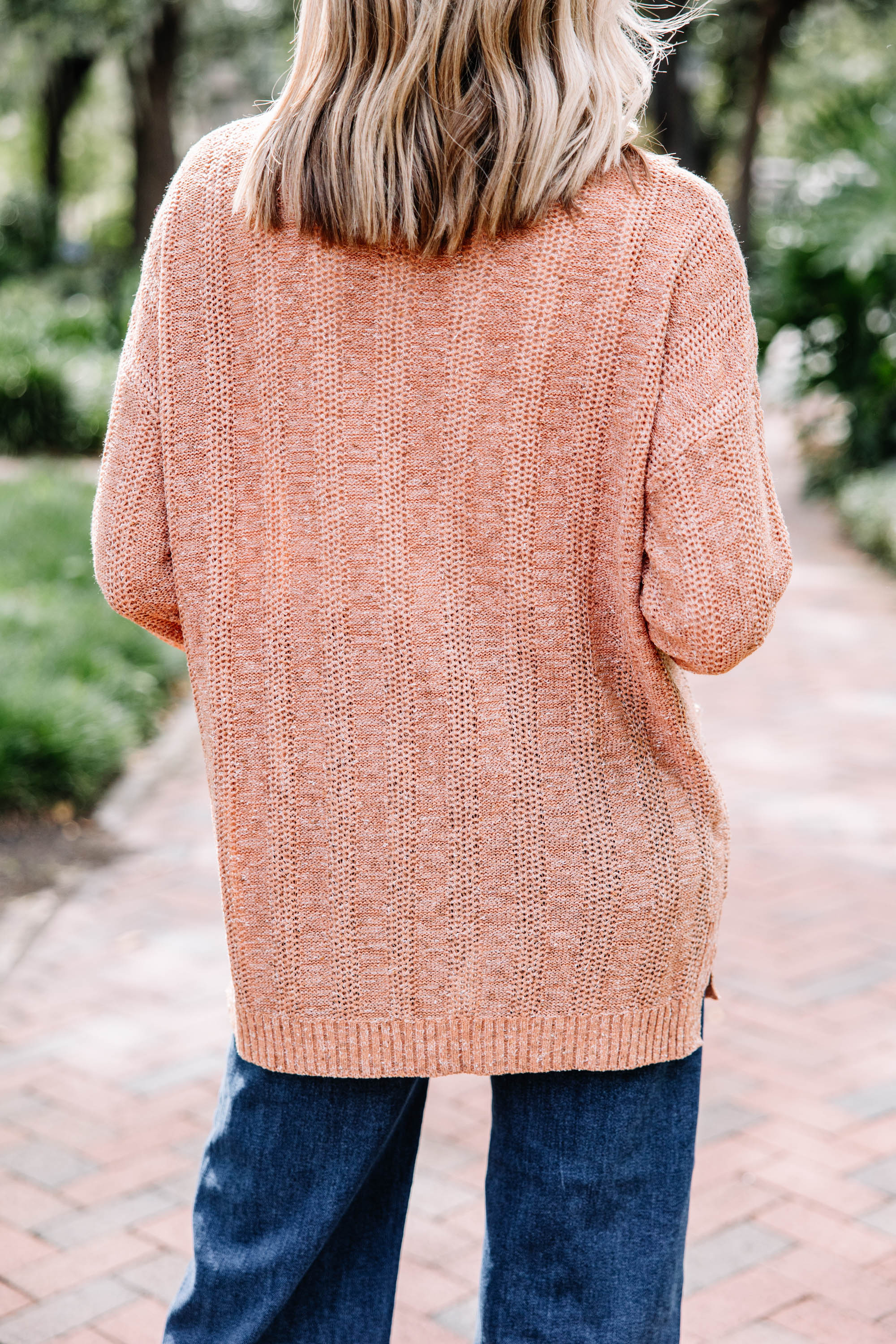 CHIRNAISHOP - What You See Rust Orange Cardigan
