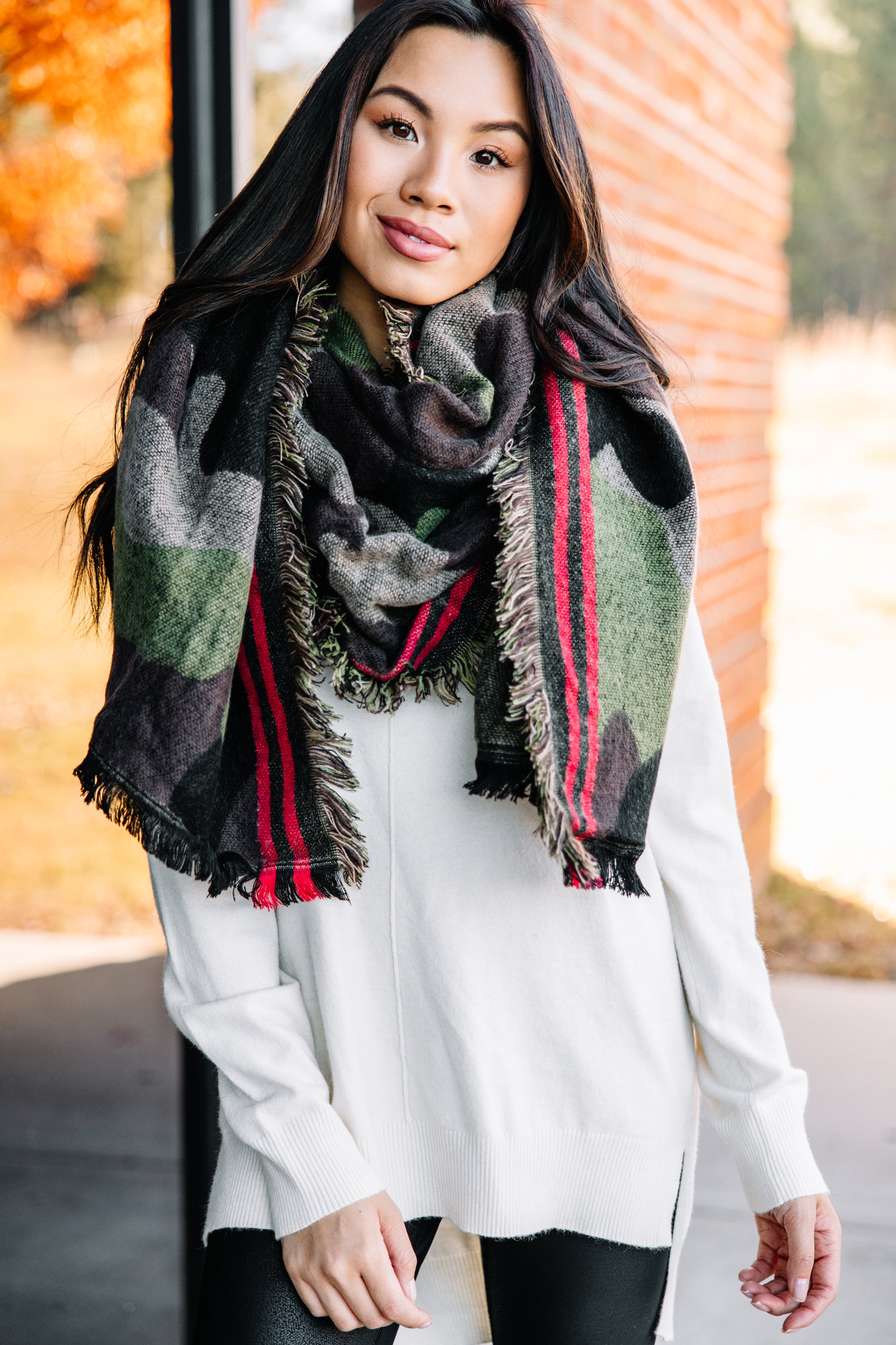 CHIRNAISHOP - Always In Sight Green Camo Scarf
