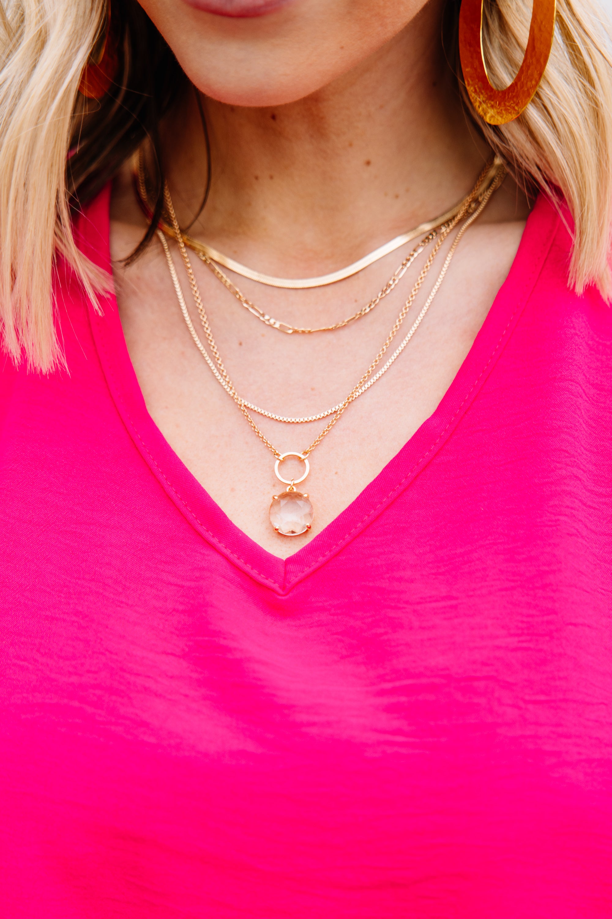 CHIRNAISHOP - Give It A Try Gold Layered Necklace