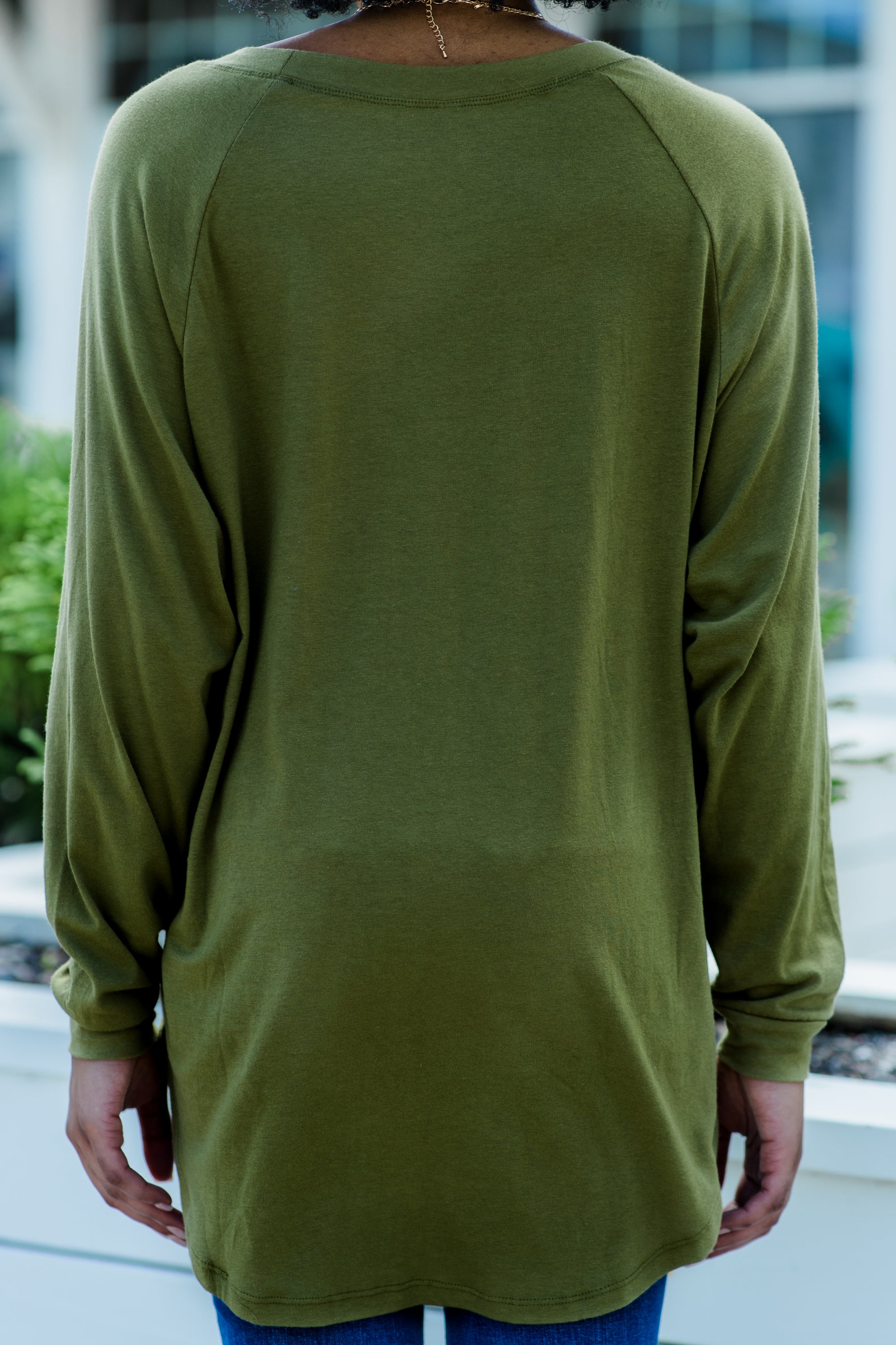 CHIRNAISHOP - Easy Like Sunday Olive Green Tunic