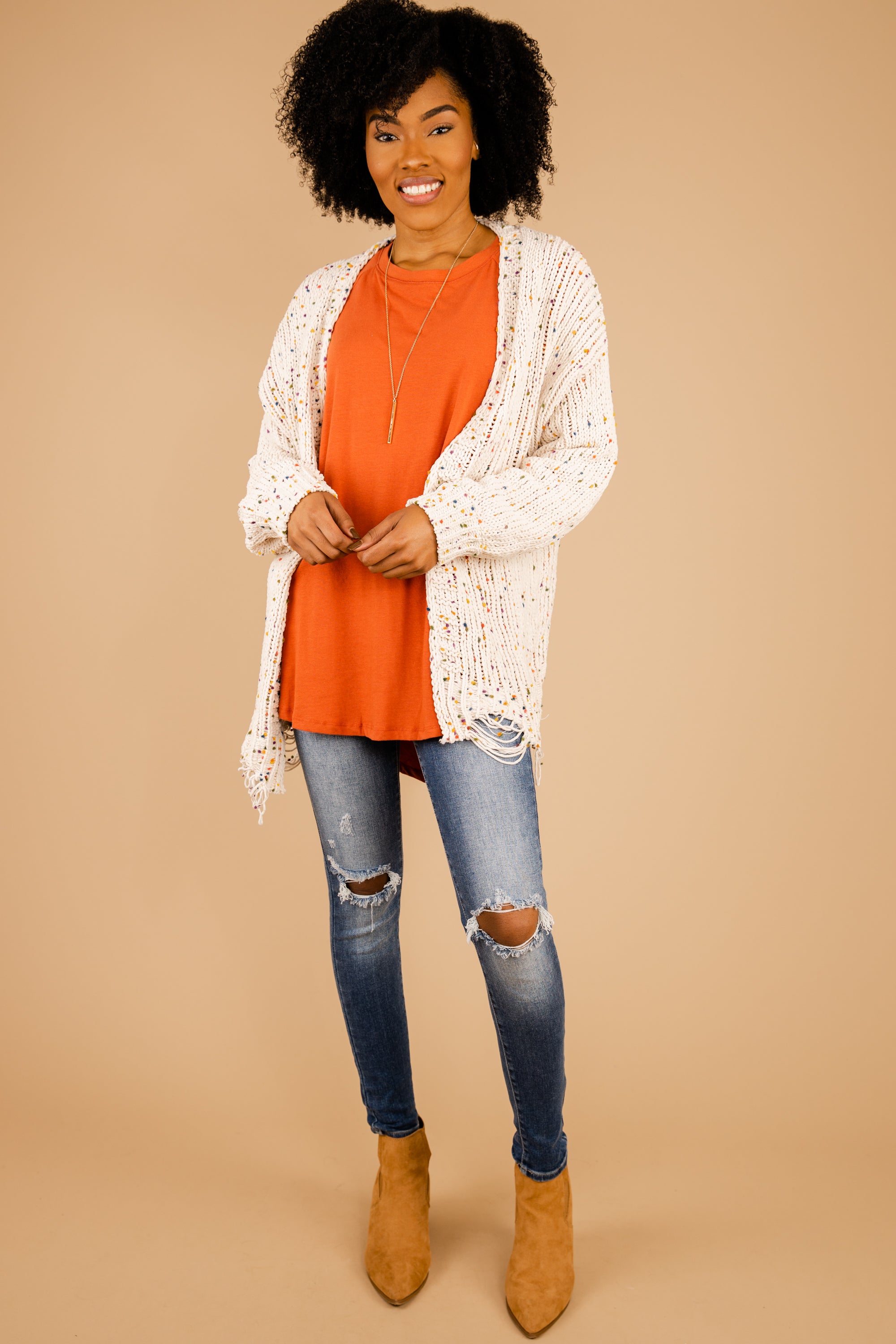 CHIRNAISHOP - Easy Like Sunday Rust Orange Tunic