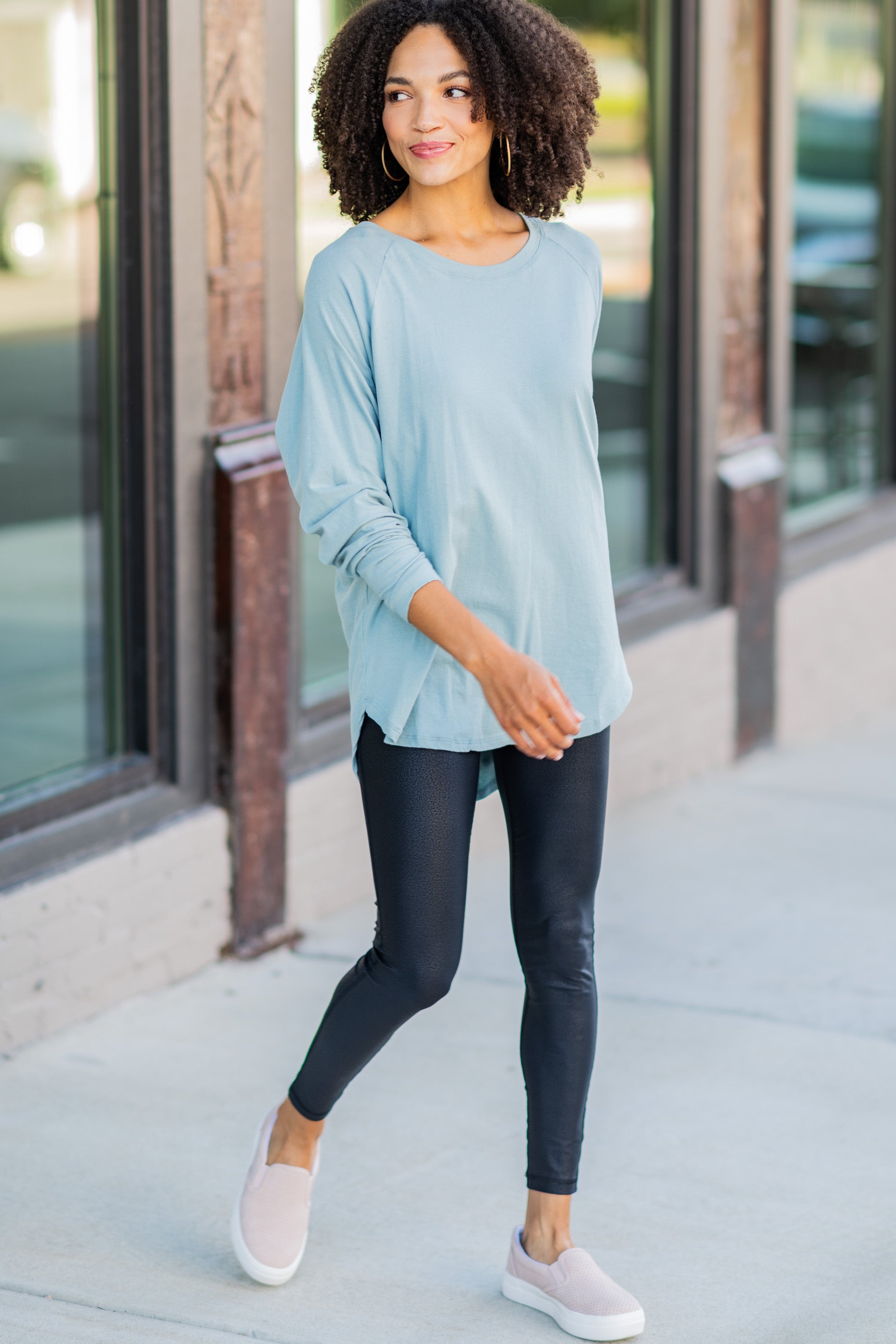 CHIRNAISHOP - Easy Like Sunday Mineral Mint Green Tunic