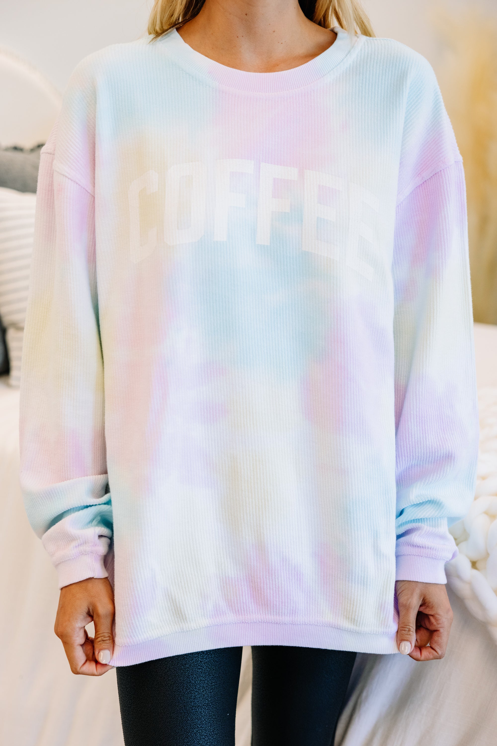 CHIRNAISHOP - Coffee Graphic Tie Dye Sweatshirt
