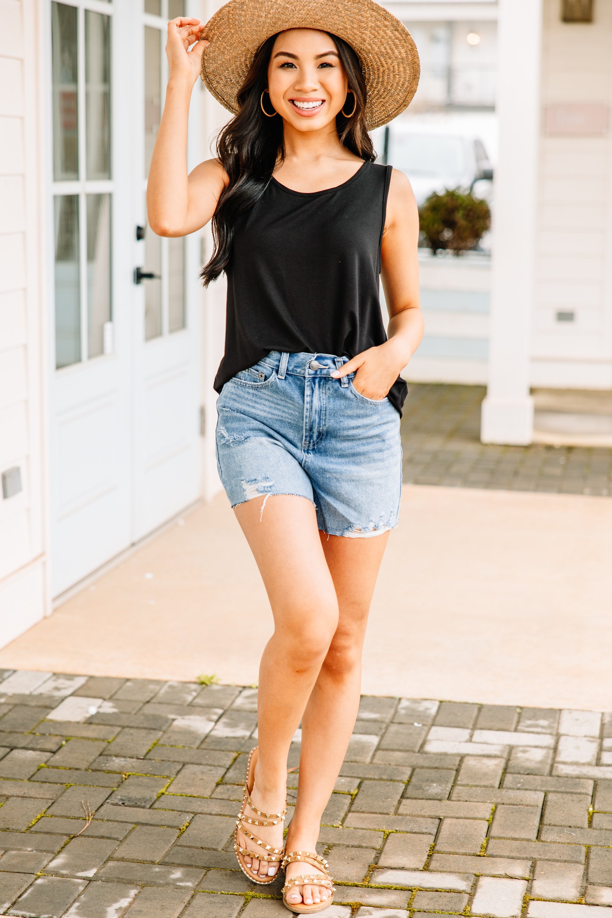 CHIRNAISHOP - Can't Let You Go Black Tank