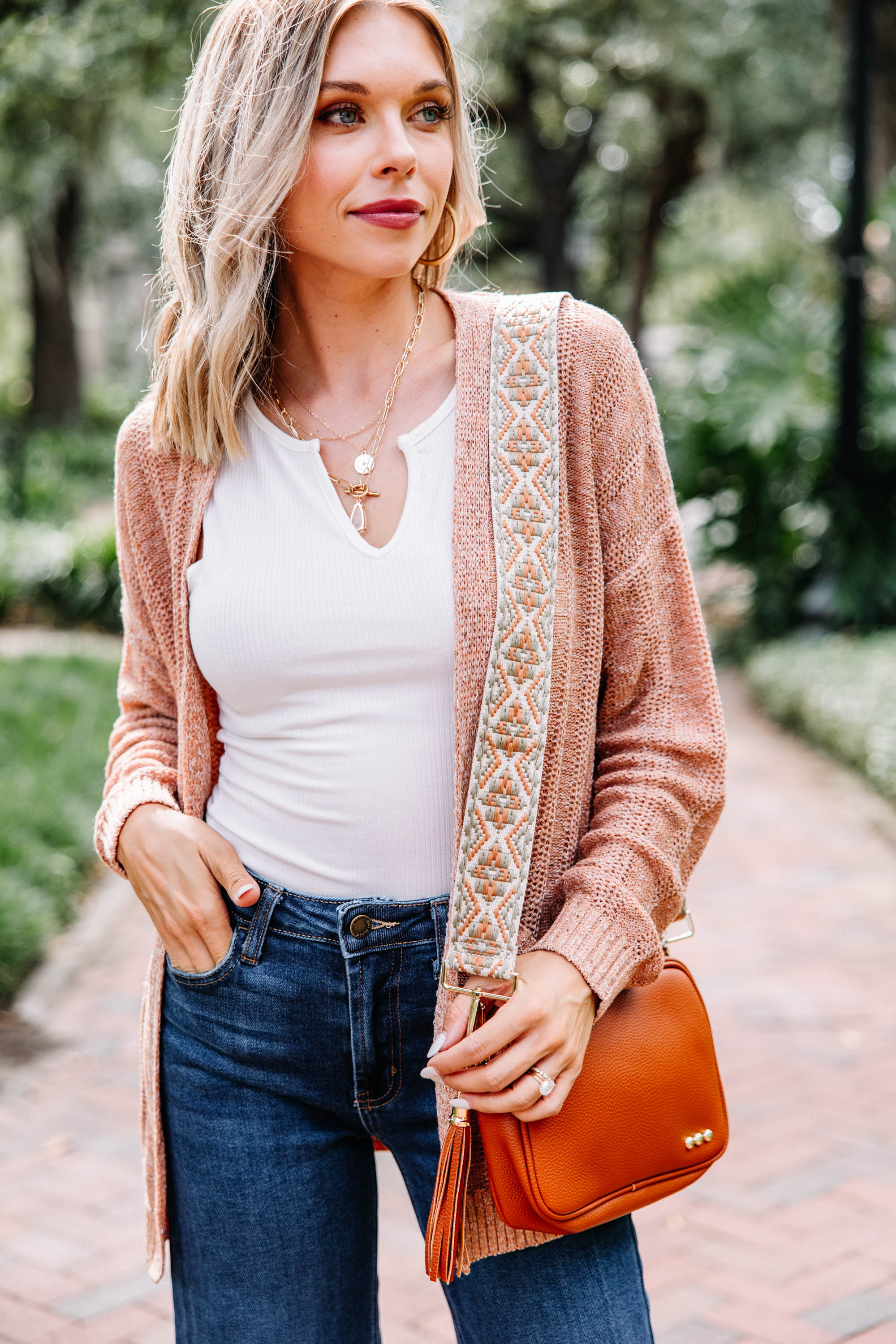 CHIRNAISHOP - What You See Rust Orange Cardigan