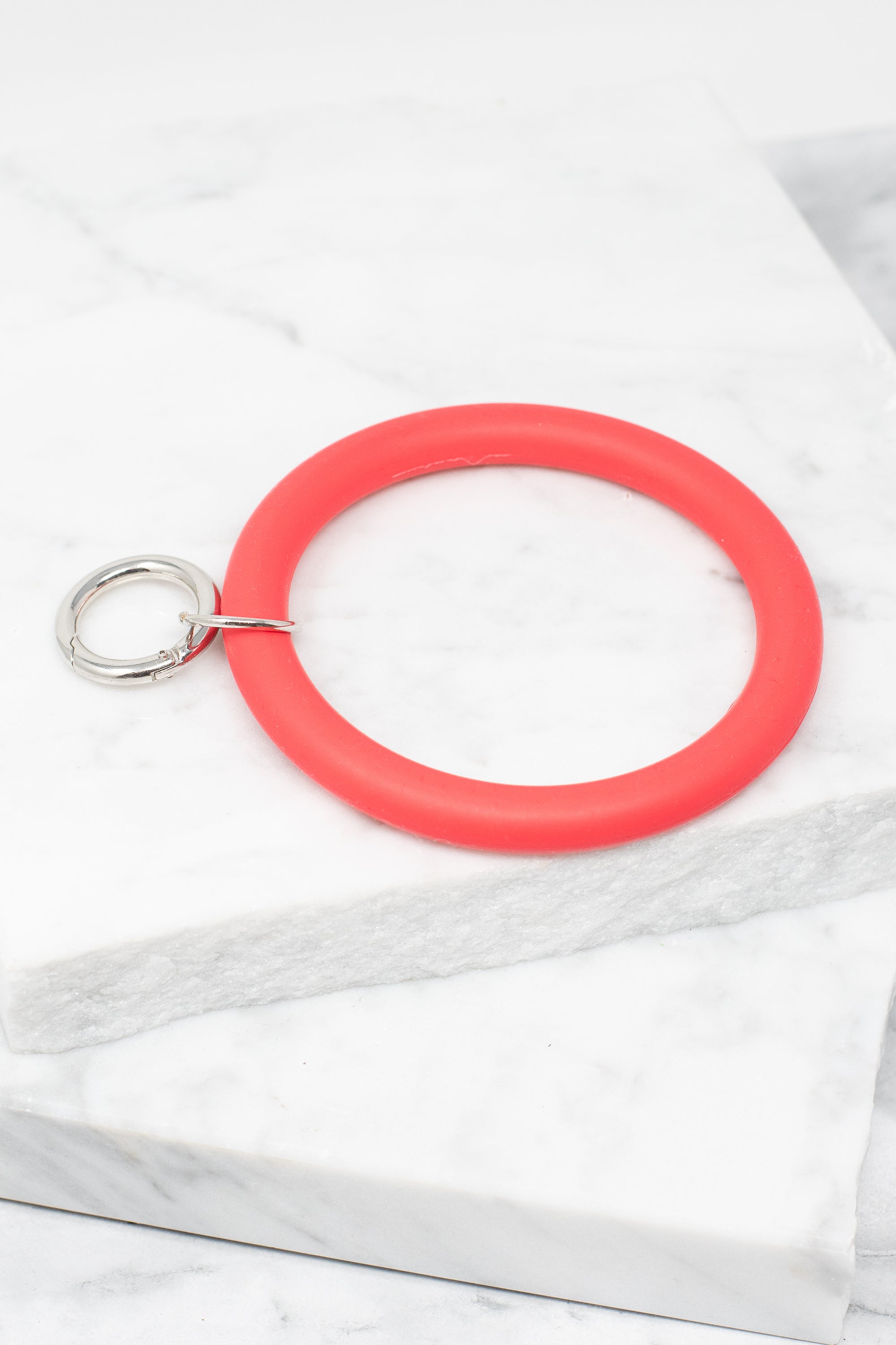 CHIRNAISHOP - Here For The Fun Red Bracelet Key Ring