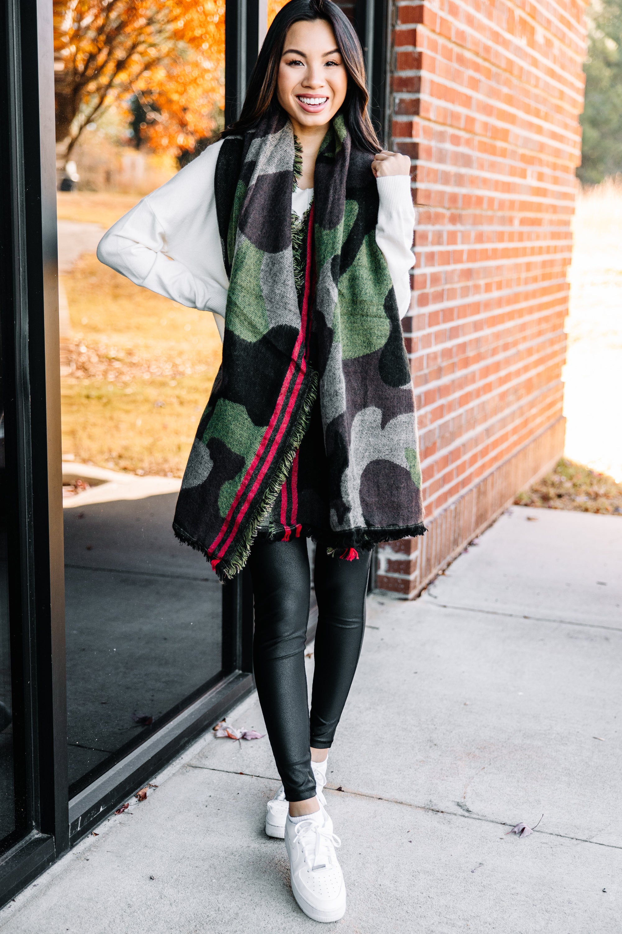 CHIRNAISHOP - Always In Sight Green Camo Scarf