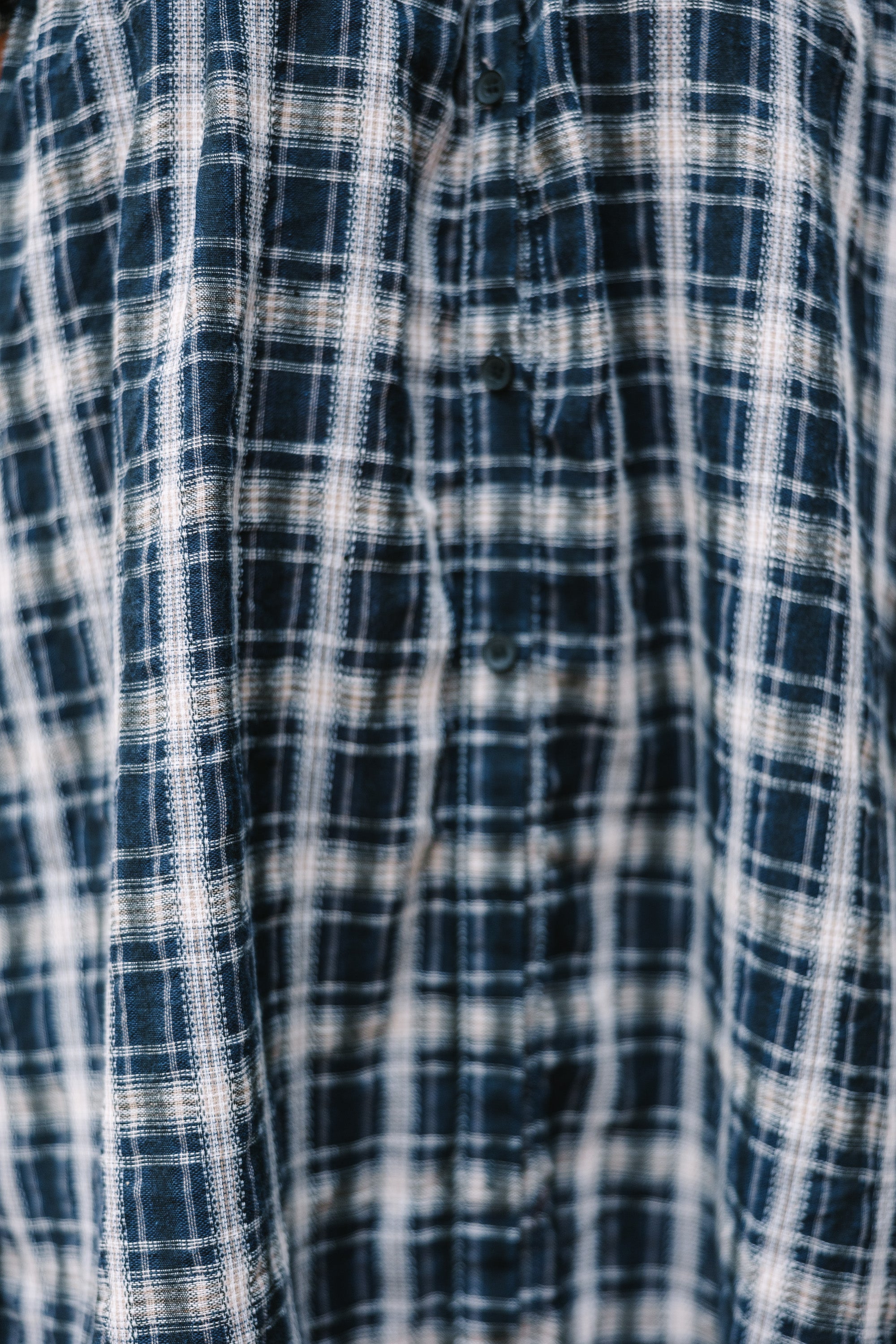 CHIRNAISHOP - Sweet Aspirations Navy Blue Plaid Dress