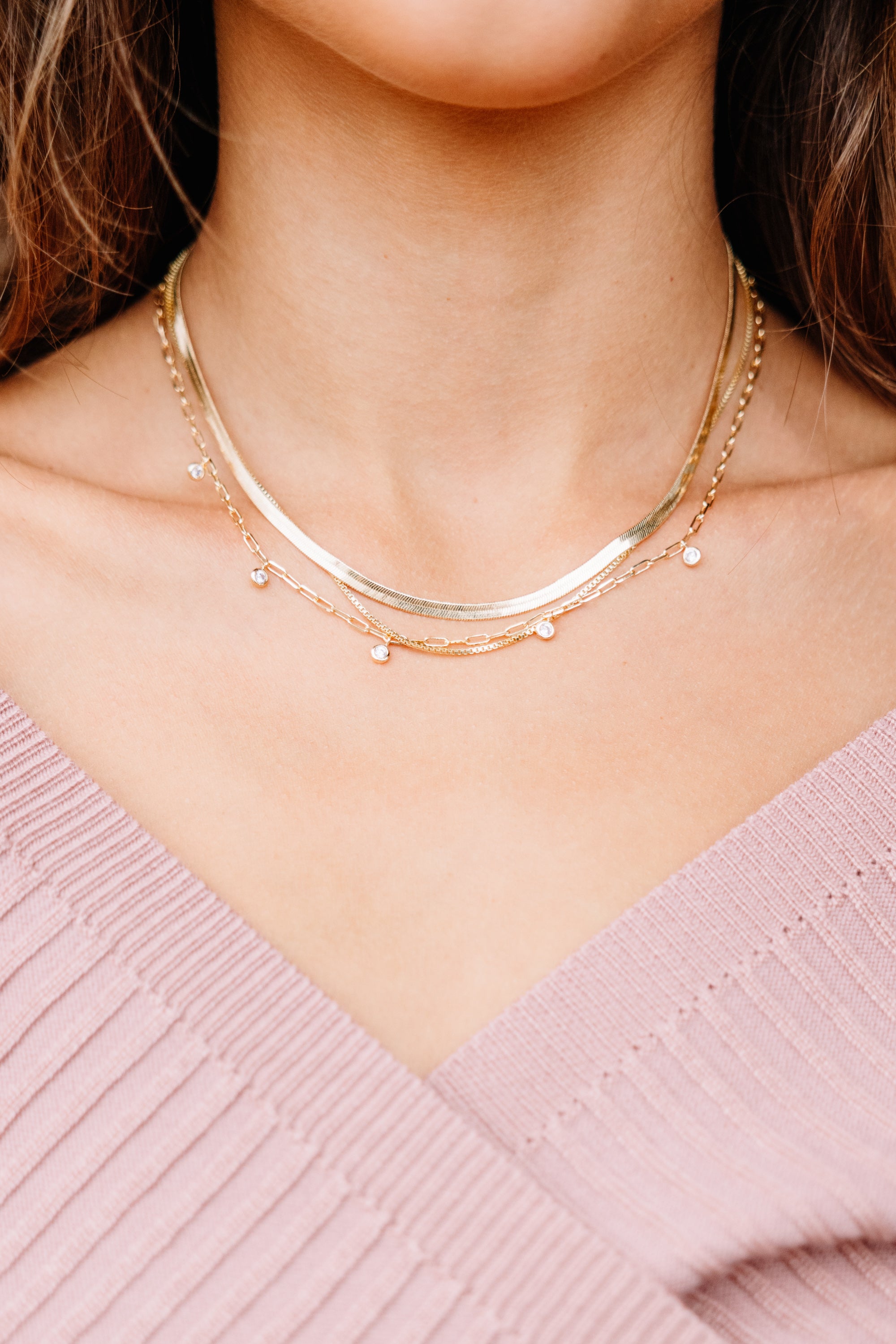 CHIRNAISHOP - Just My Type Gold Layered Necklace