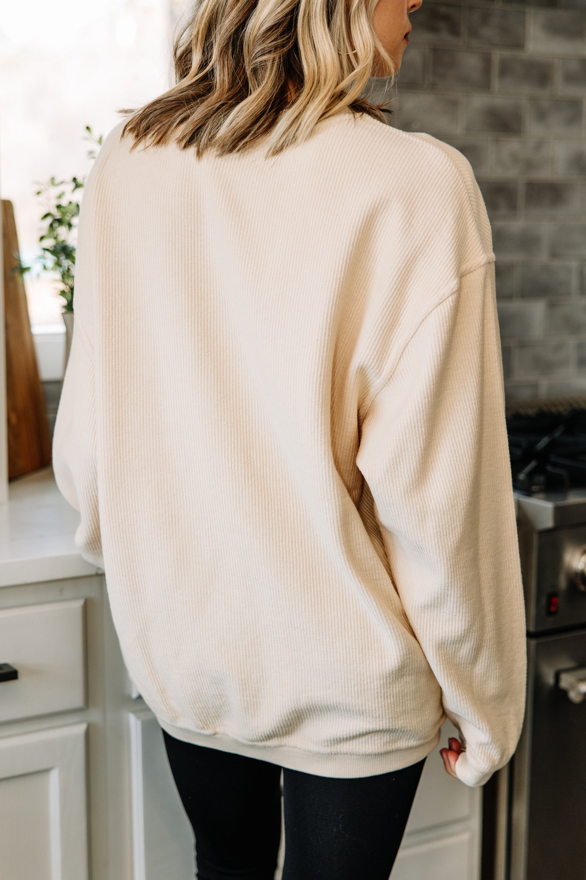 CHIRNAISHOP - Mama Natural Corded Graphic Sweatshirt