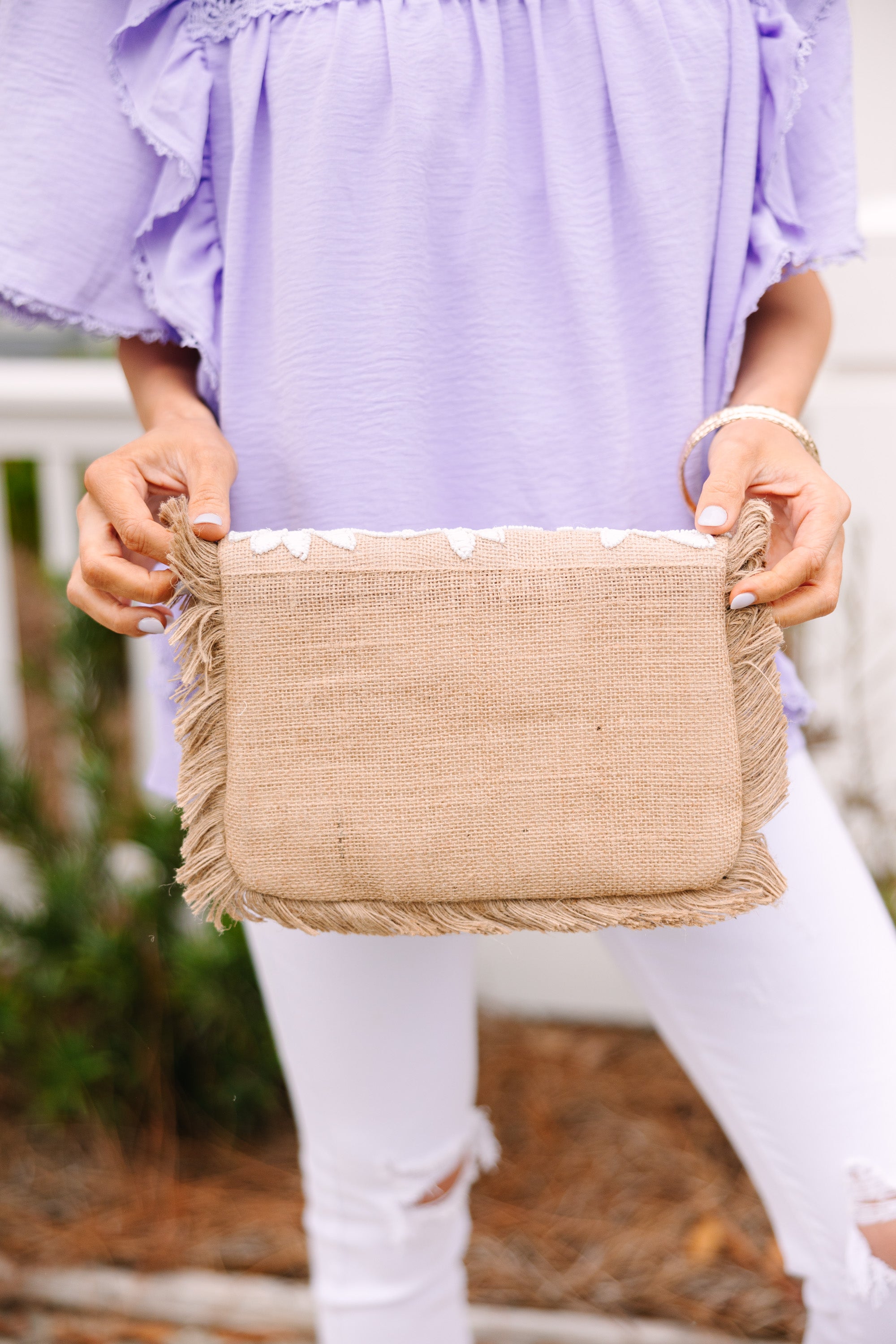 CHIRNAISHOP - Take Me Away Jute Clutch/Purse