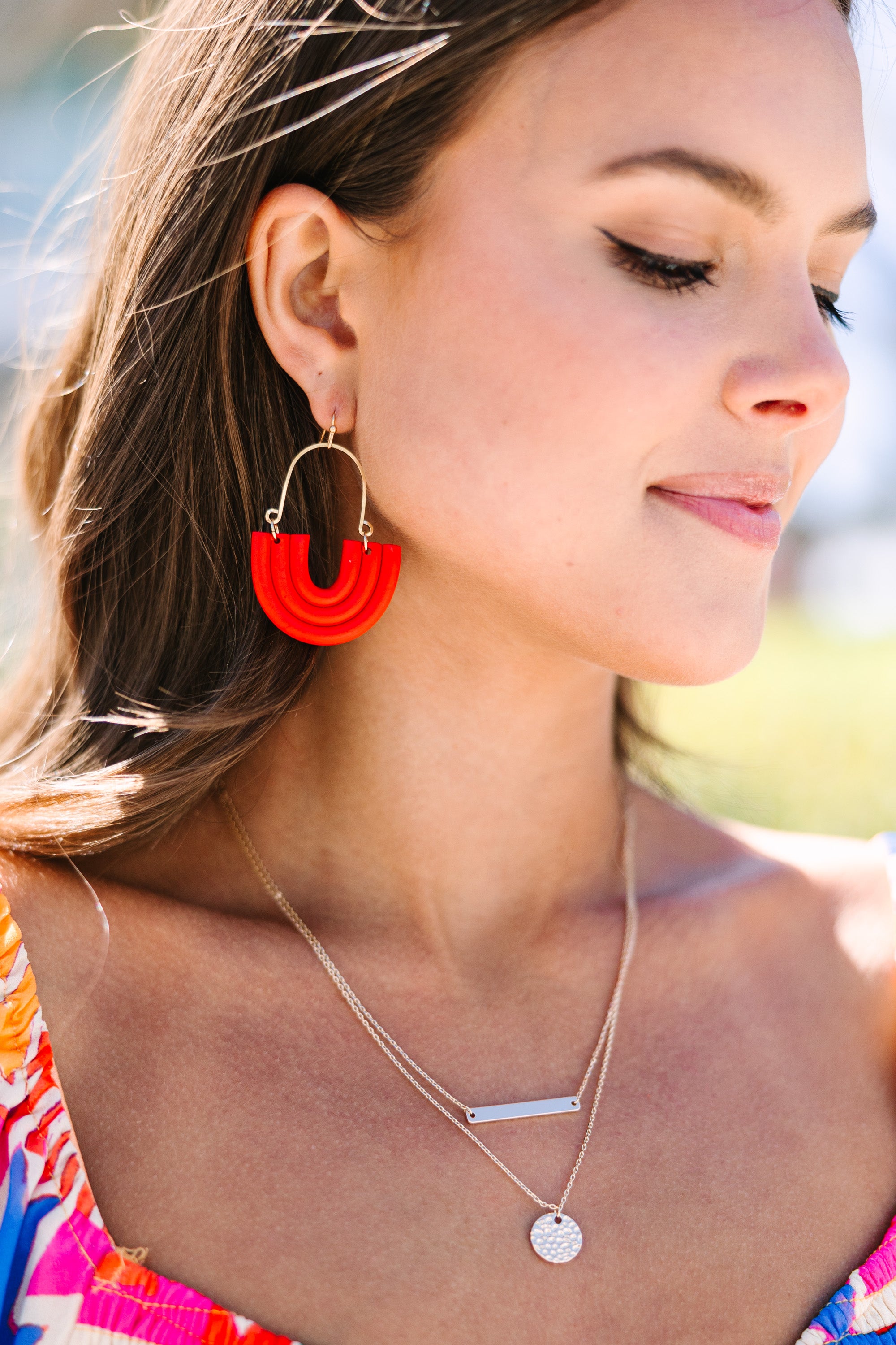 CHIRNAISHOP - It's Your Turn Coral Red Earrings