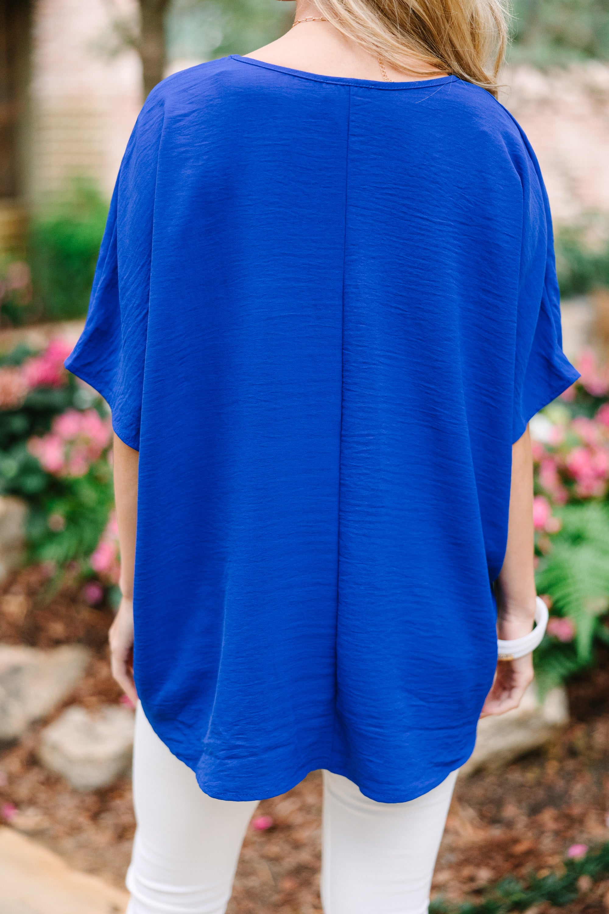CHIRNAISHOP - Couldn't Be Better Royal Blue Top